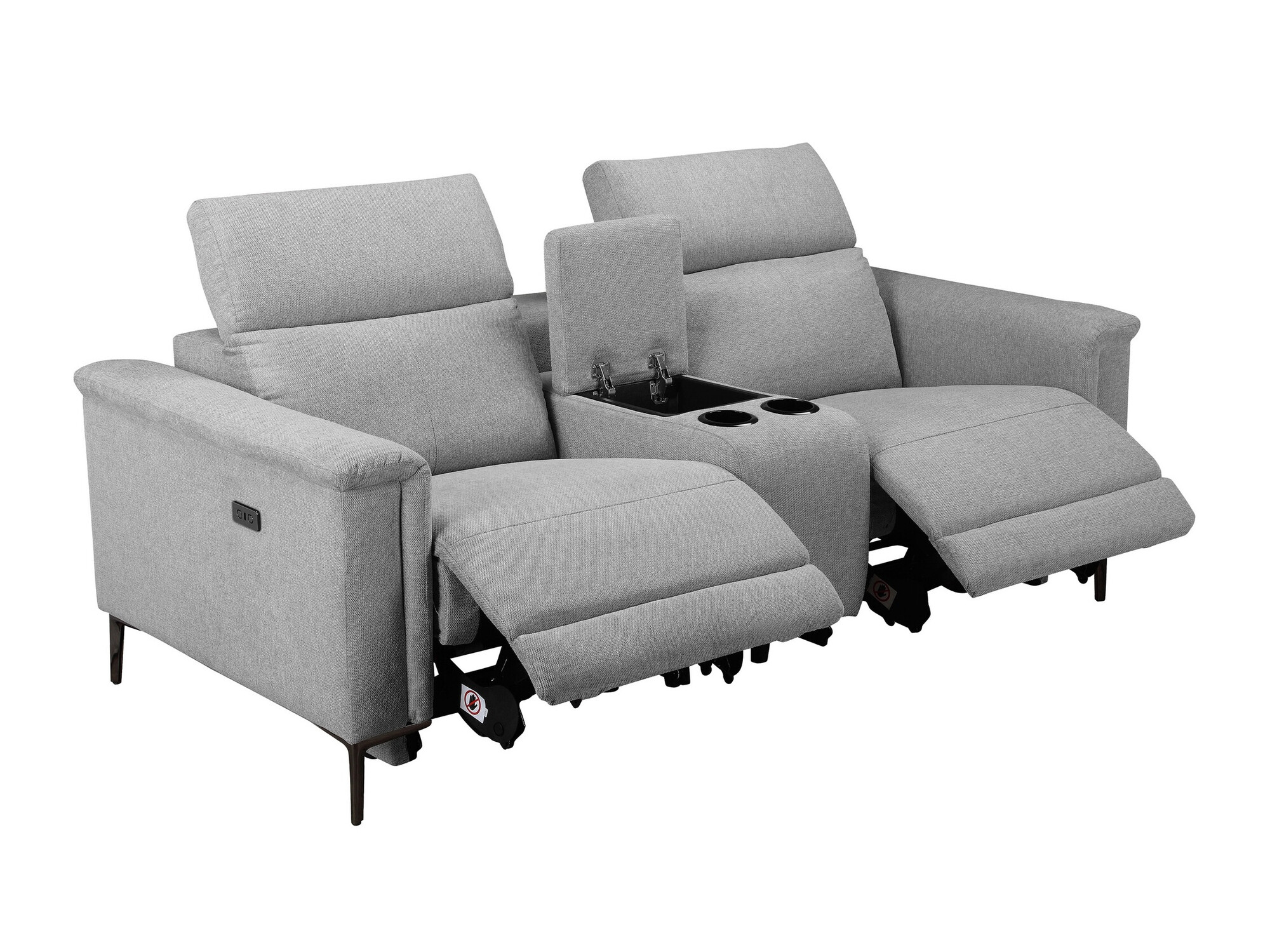 Sofá reclinable Denton 1468 (Gris)
