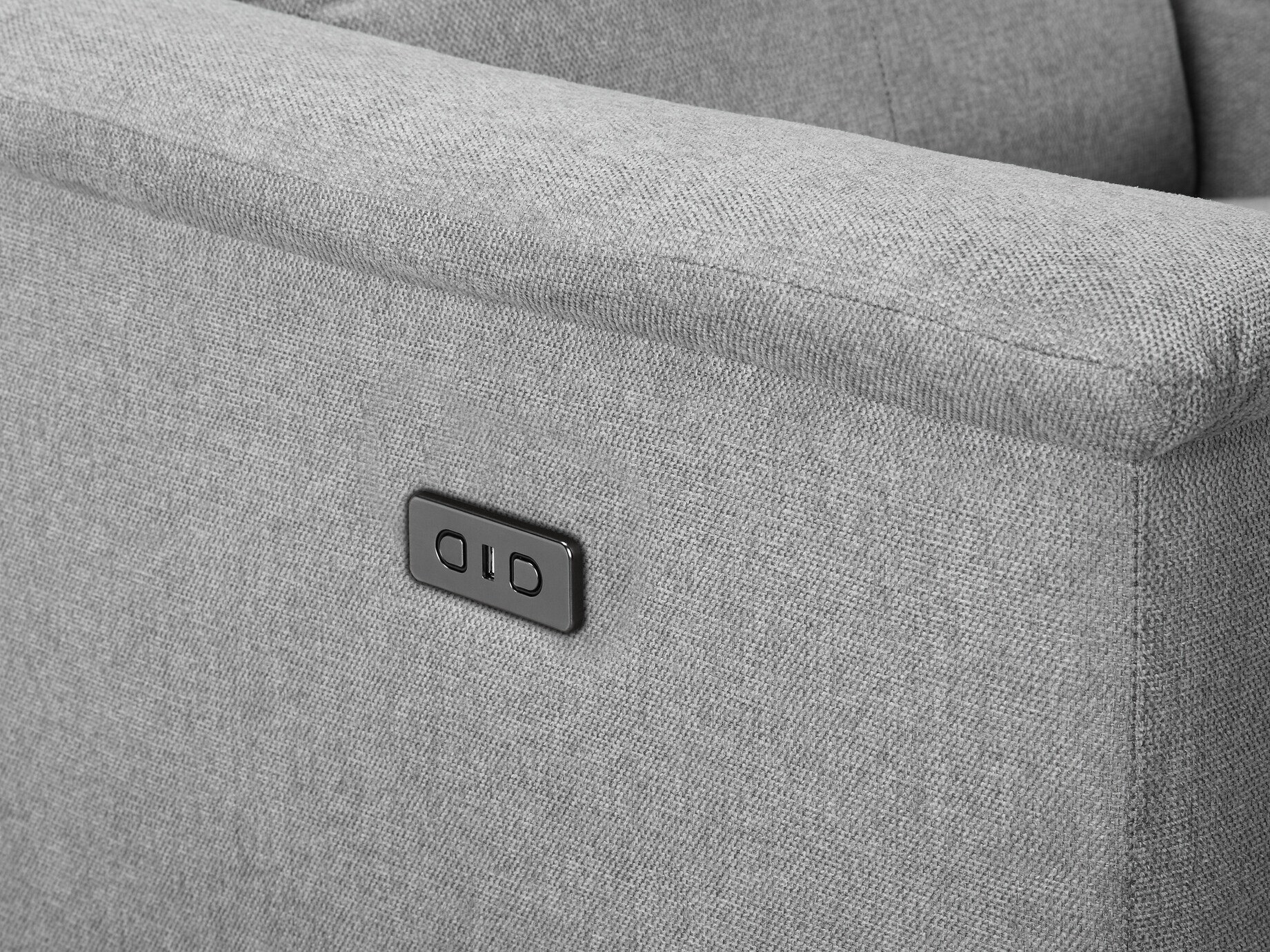 Sofá reclinable Denton 1468 (Gris)