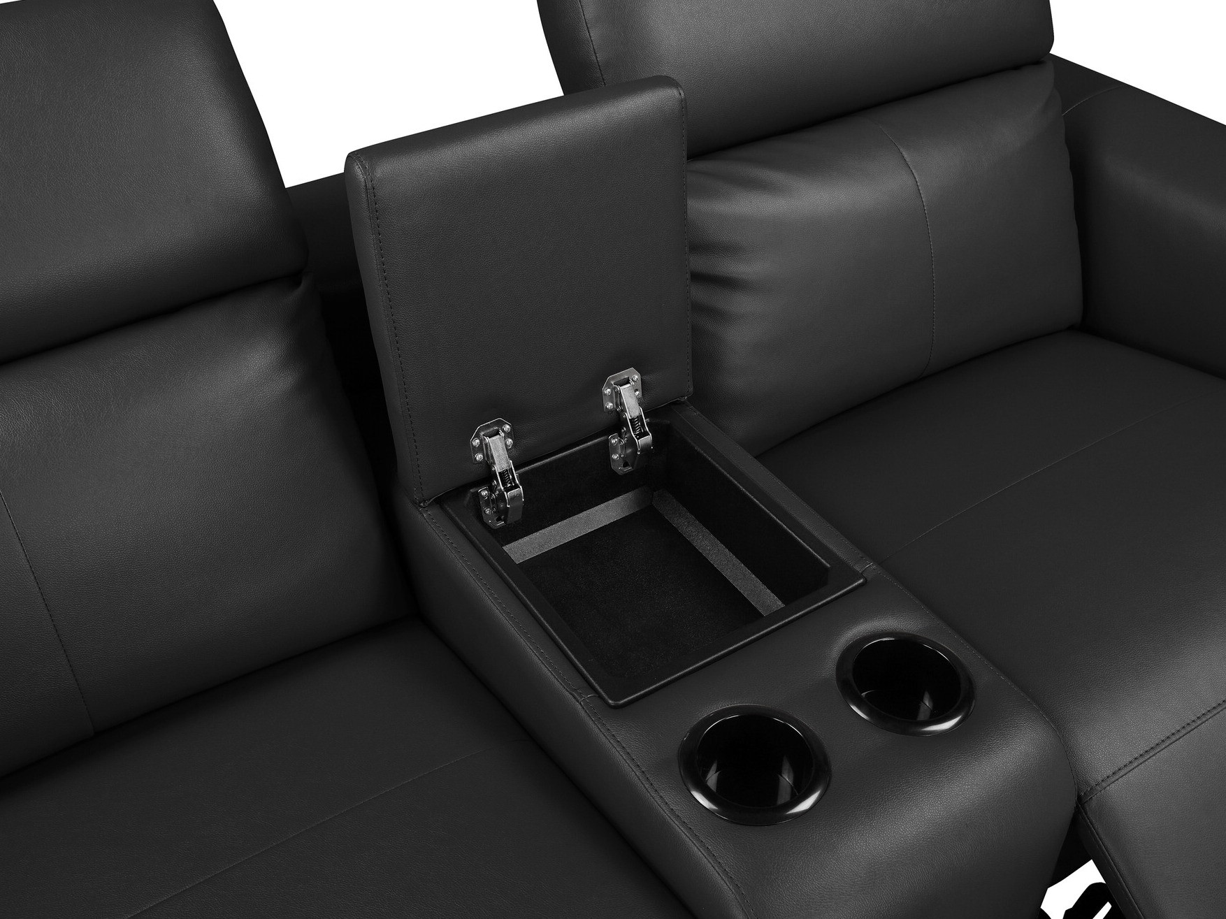 Sofá reclinable Denton 1468 (Negro)