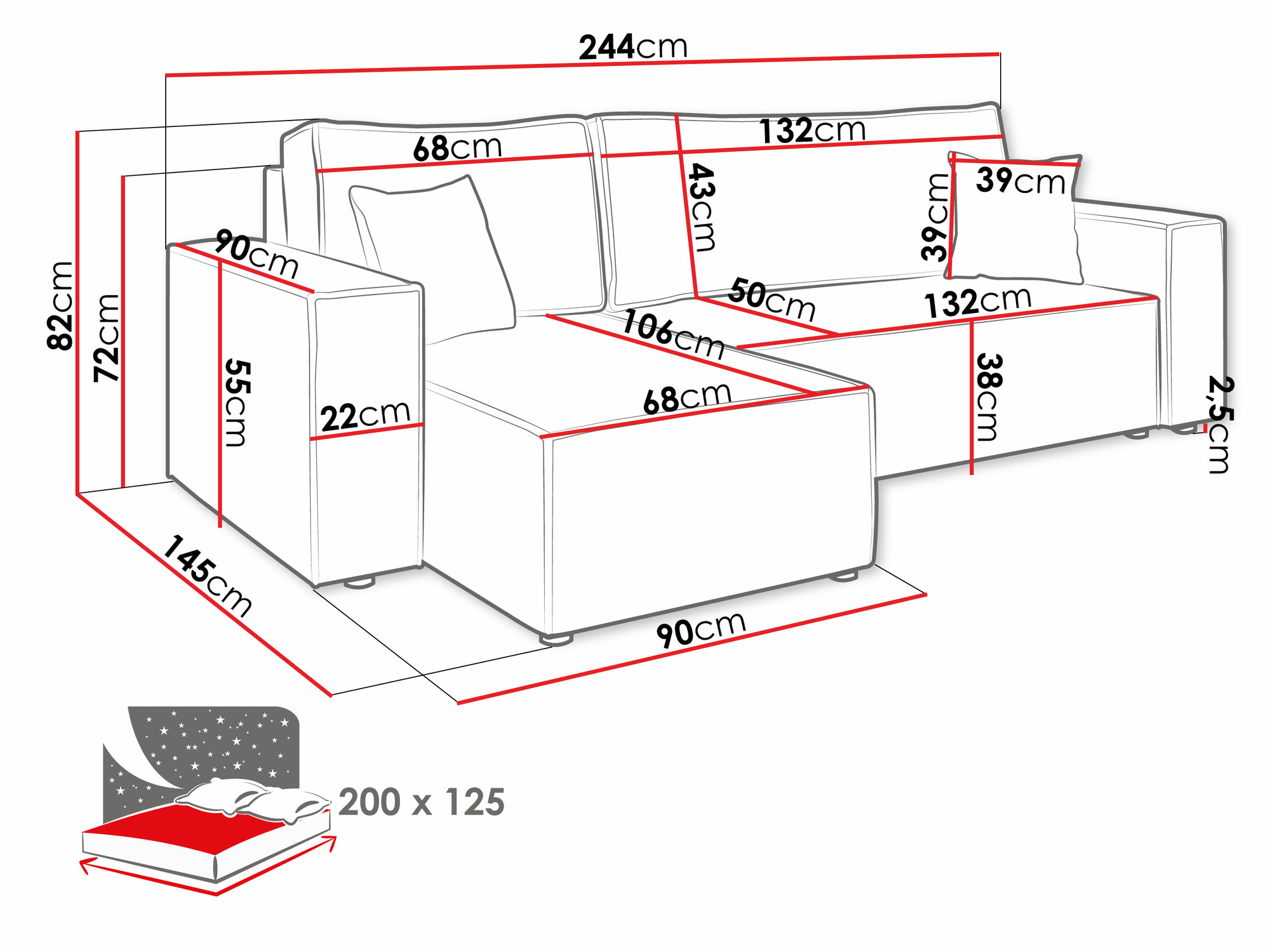 Sofá rinconero Vespes (Poso 05)