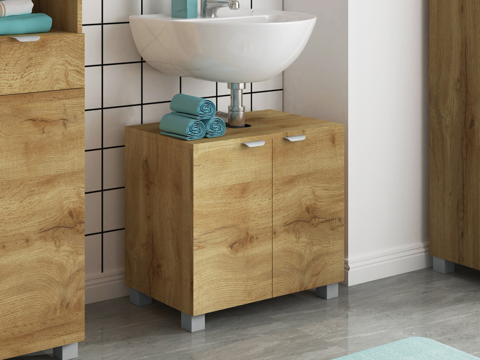 Armario de baño de pie para lavabo Denton 1469