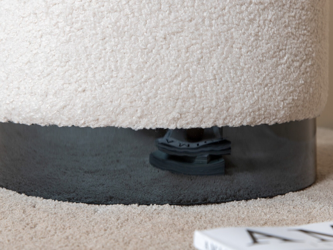 Reposapiés Dallas 2936 (Blanco + Negro brillante)