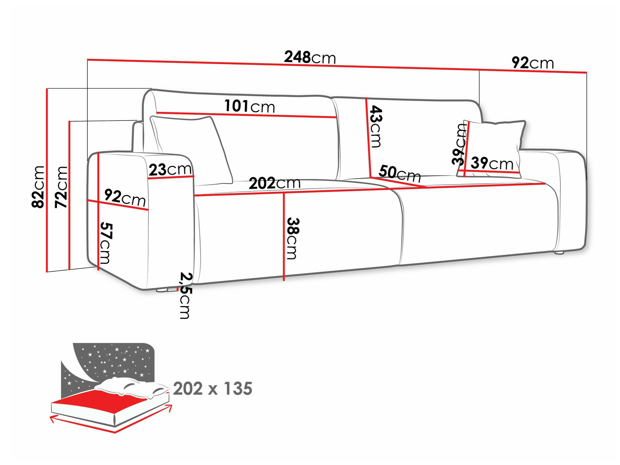 Sofá cama Doctral (Poso 14)