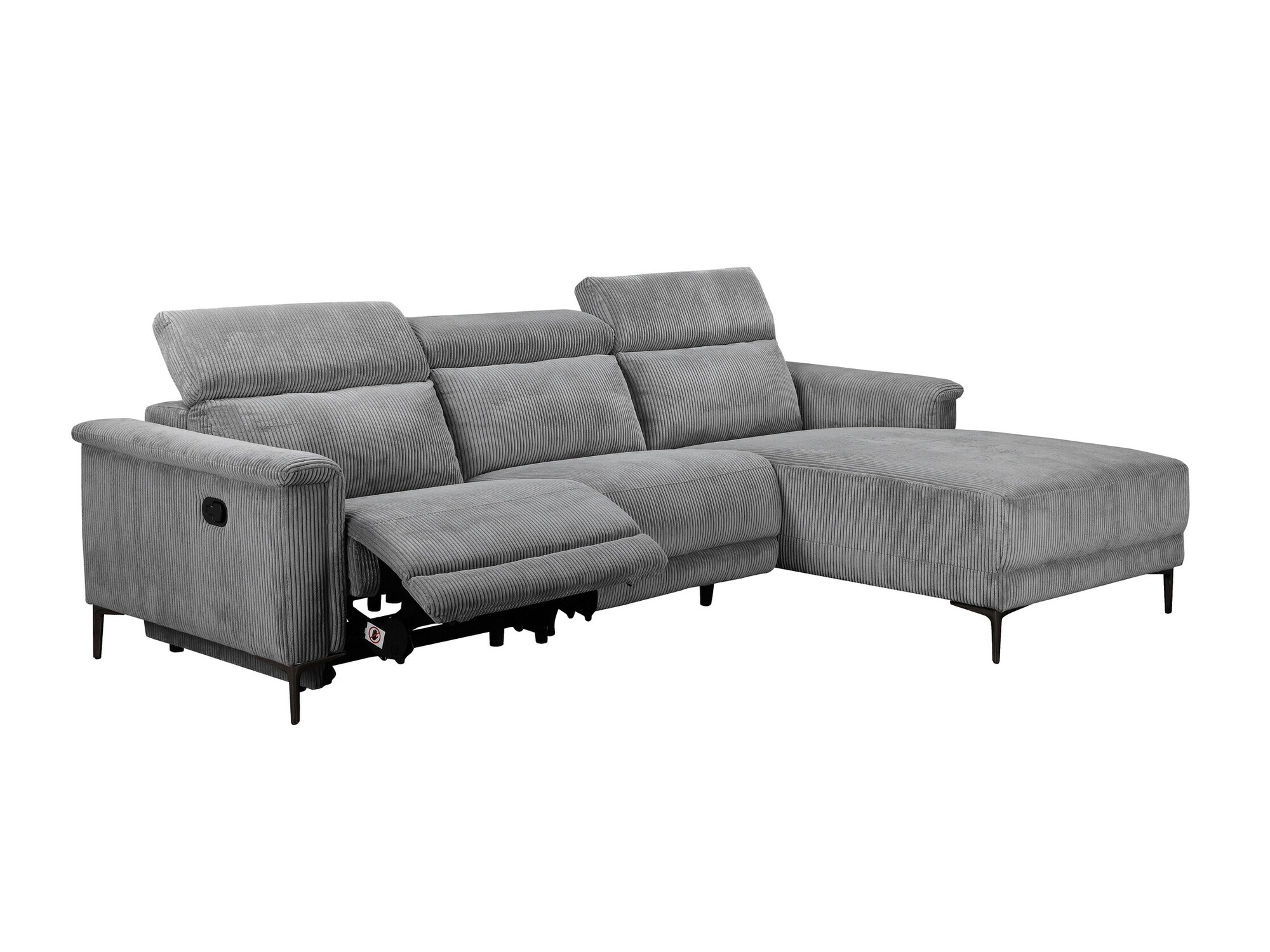 Sillón reclinable de ángulo suave Denton 1474 (Gris)