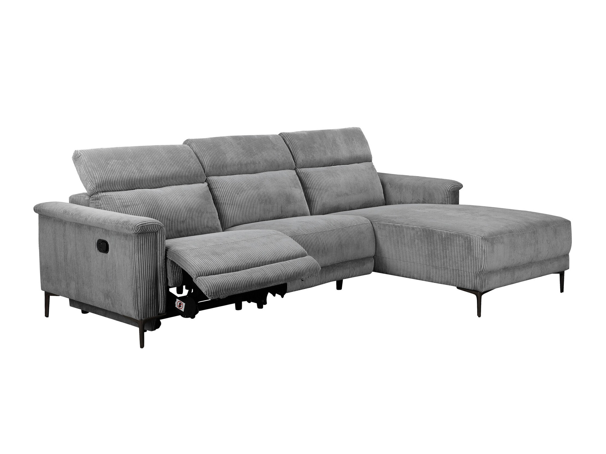 Sillón reclinable de ángulo suave Denton 1474 (Gris)