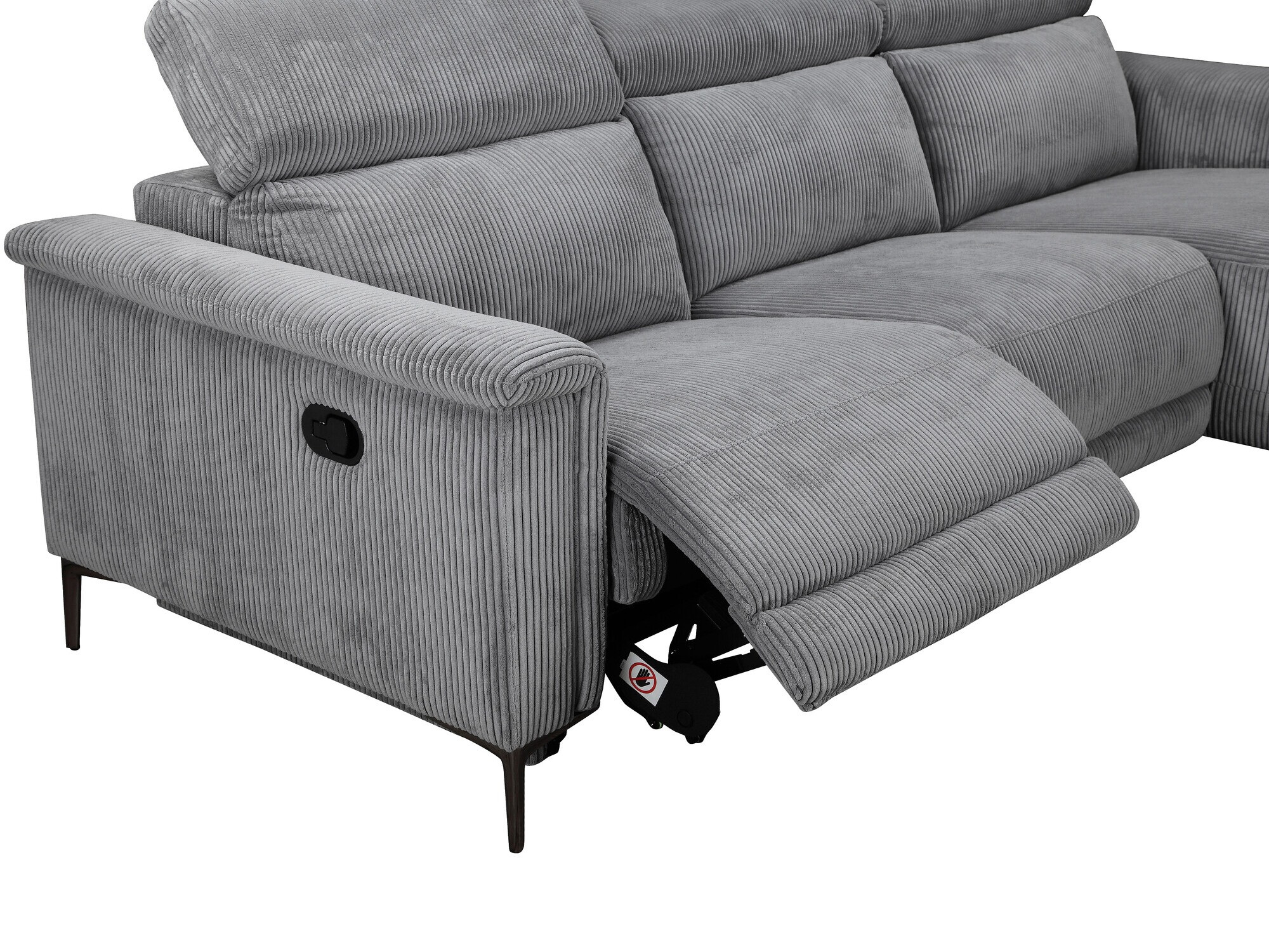 Sillón reclinable de ángulo suave Denton 1474 (Gris)