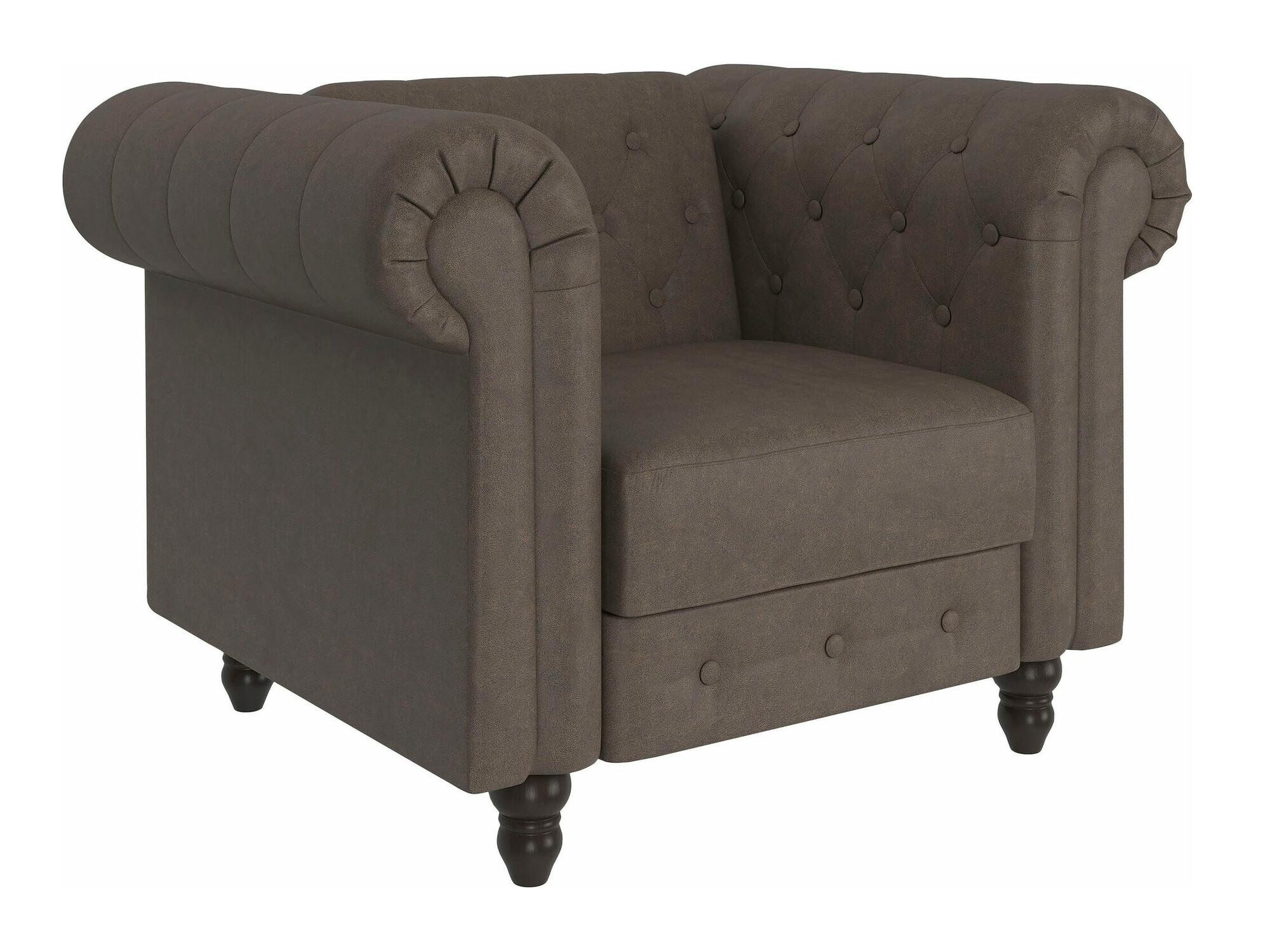 Chesterfield sillón Tulsa 630 (Marrón oscuro)