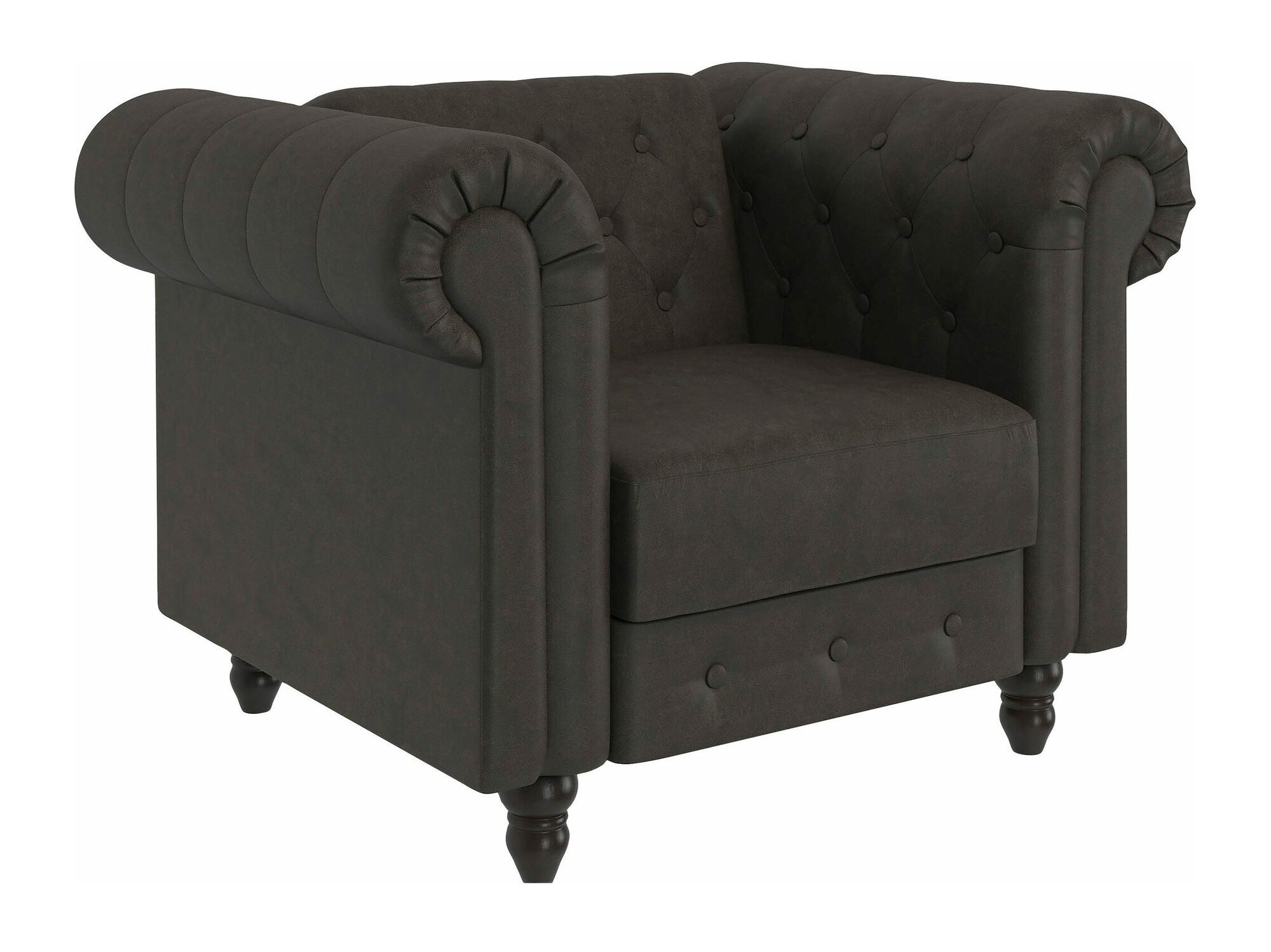 Chesterfield sillón Tulsa 630 (Marrón oscuro)