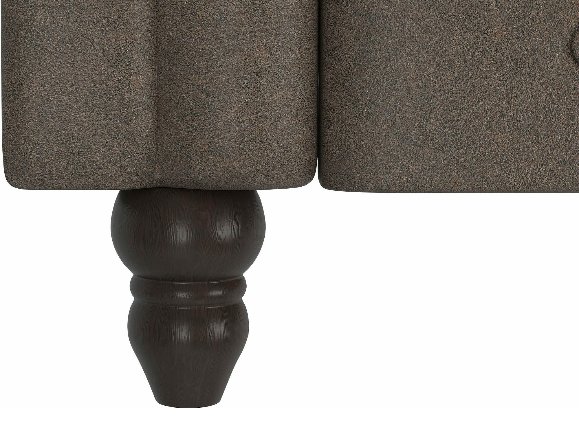 Chesterfield sofá rinconero Tulsa 622 (Marrón oscuro)