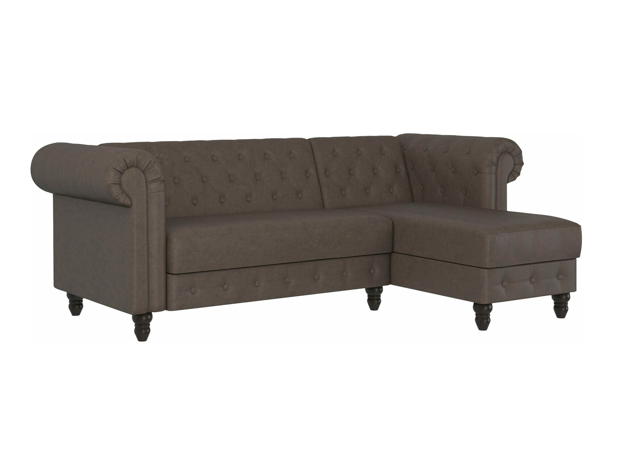 Chesterfield sofá rinconero Tulsa 622 (Marrón)