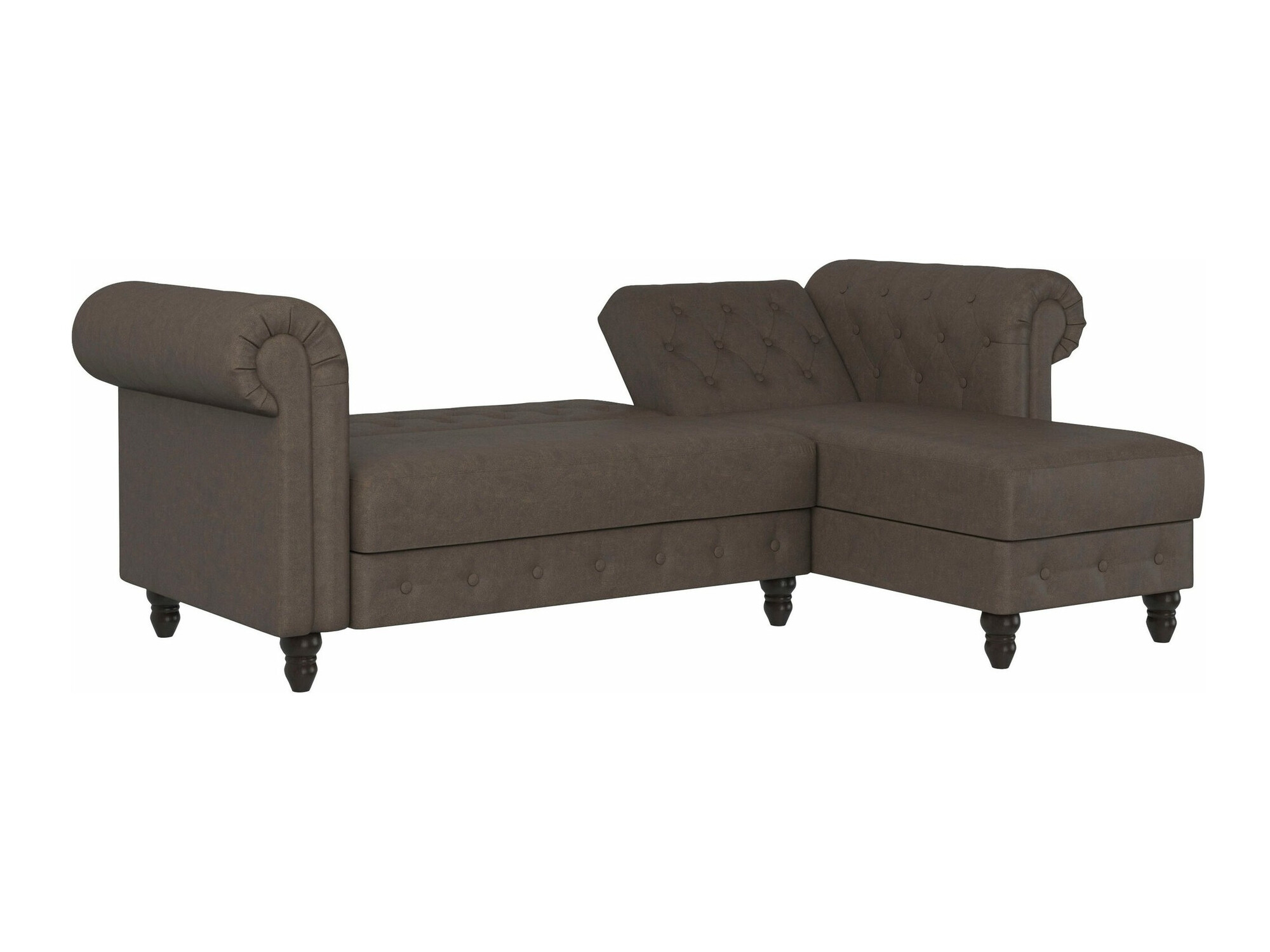 Chesterfield sofá rinconero Tulsa 622 (Marrón)