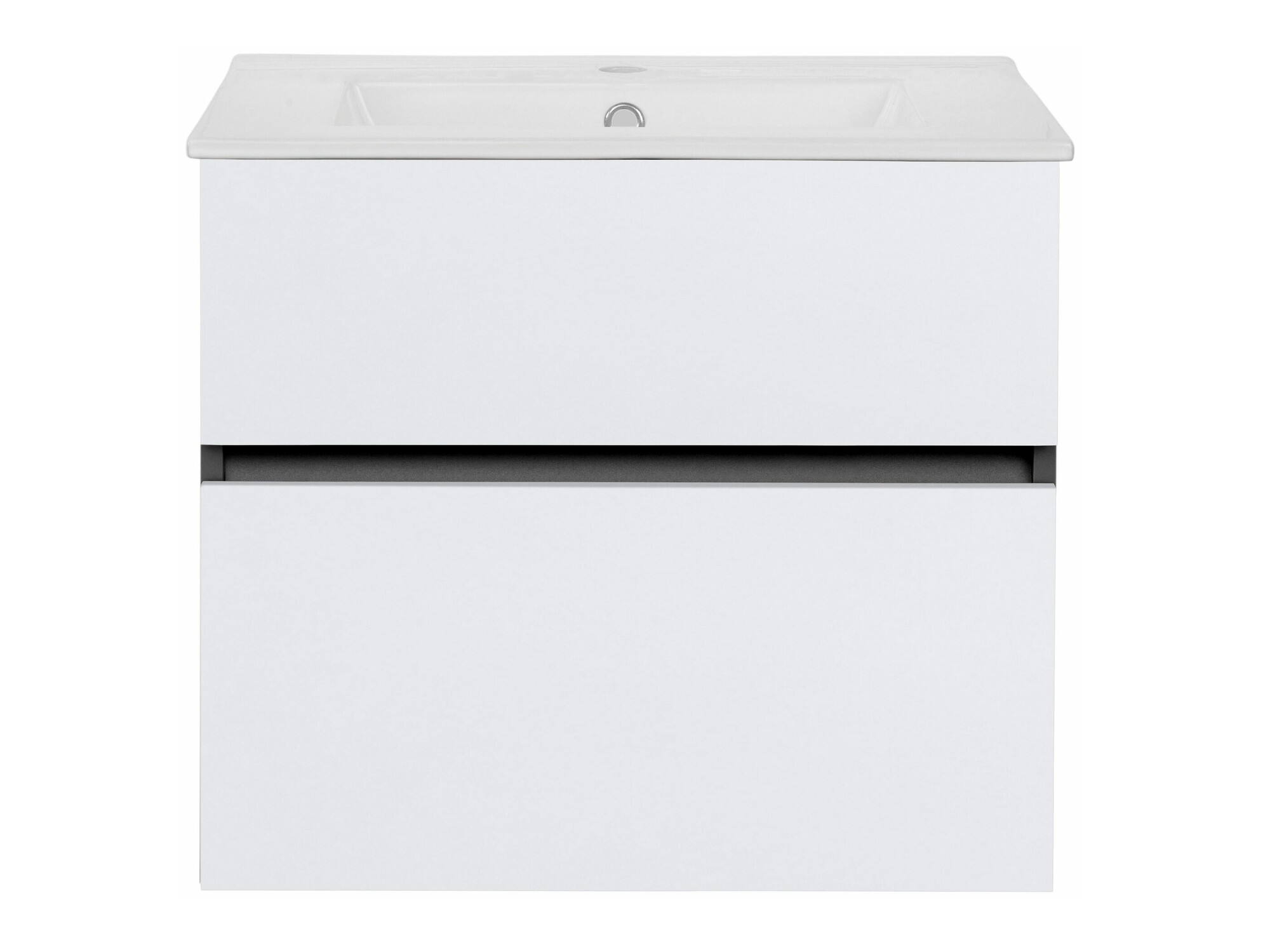 Armario de baño colgante para lavabo Denton 1478 (Blanco + Antracita)