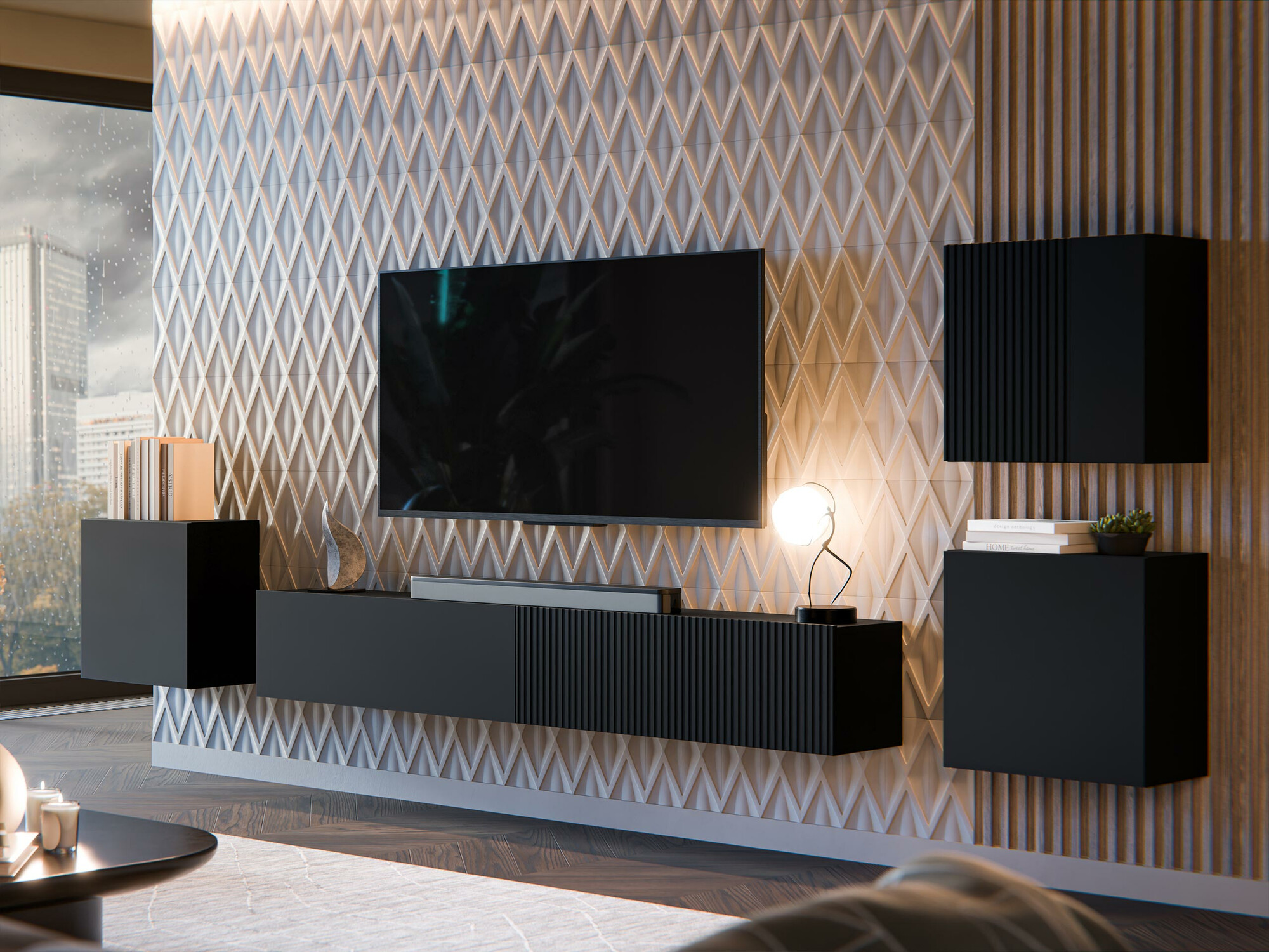 Conjunto de salón Species IV (Negro)