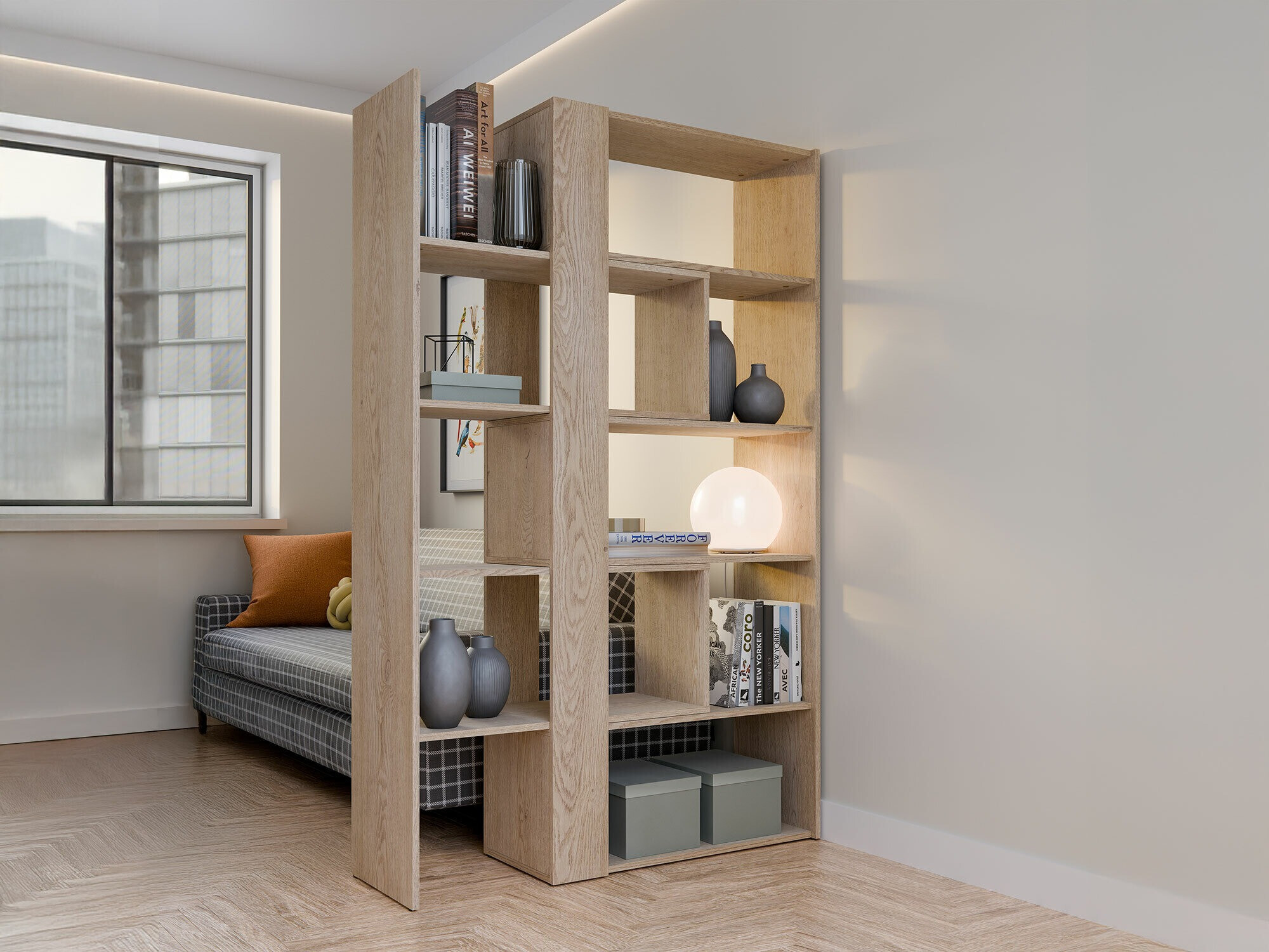 Estantería Ontario 145 (Roble)