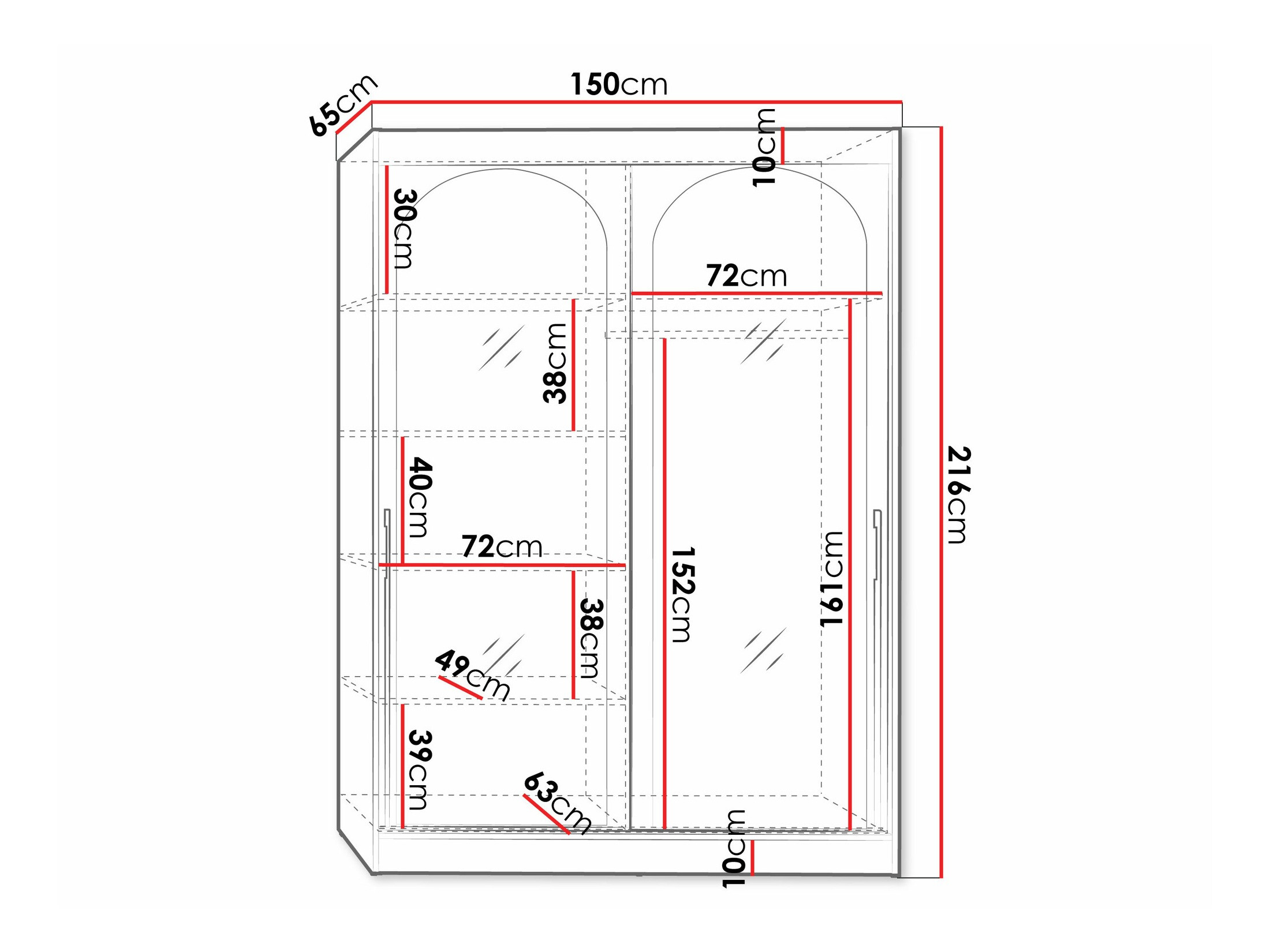 Armario Toledo 131 (Negro)