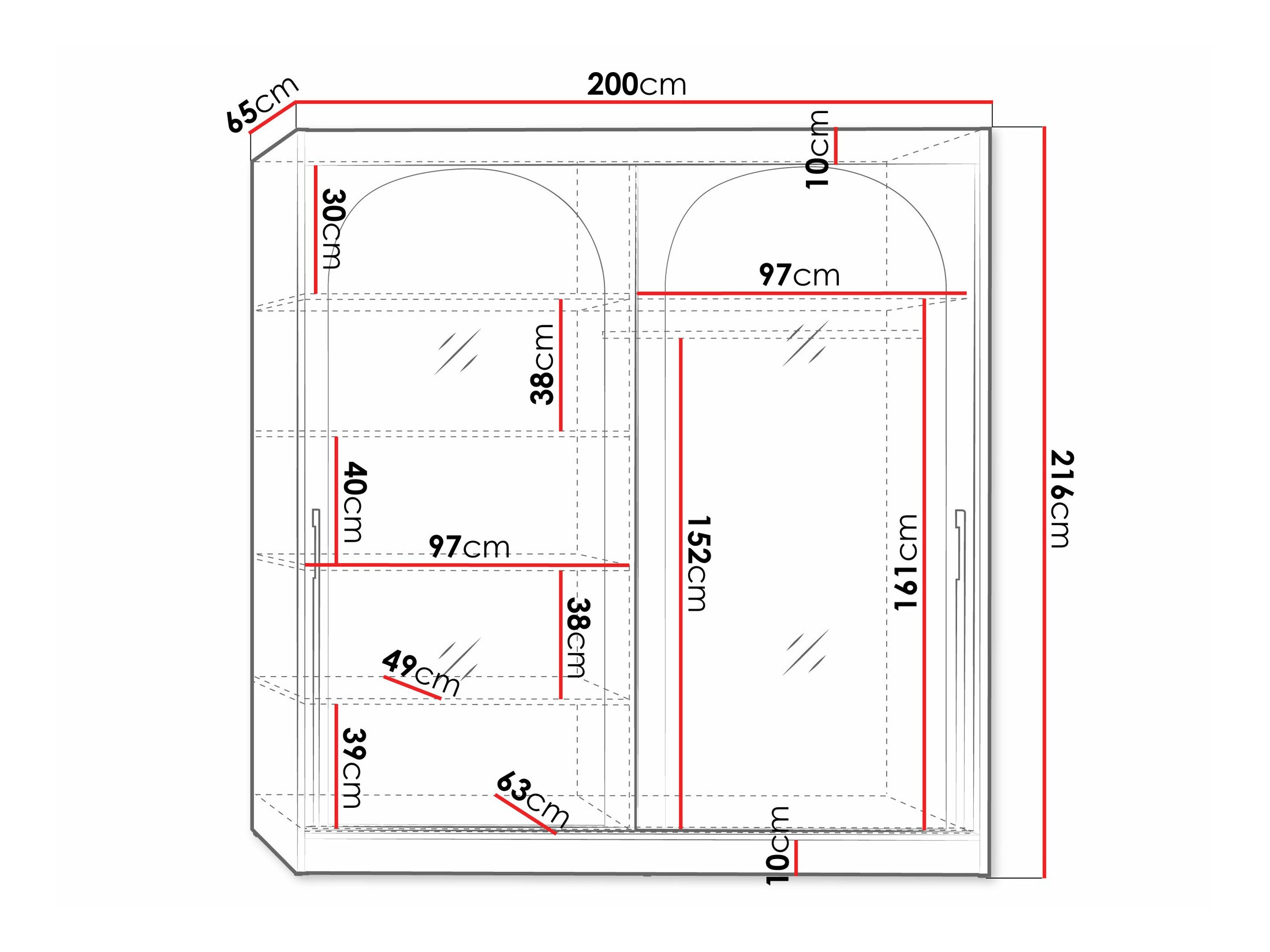 Armario Toledo 133 (Cachemira)