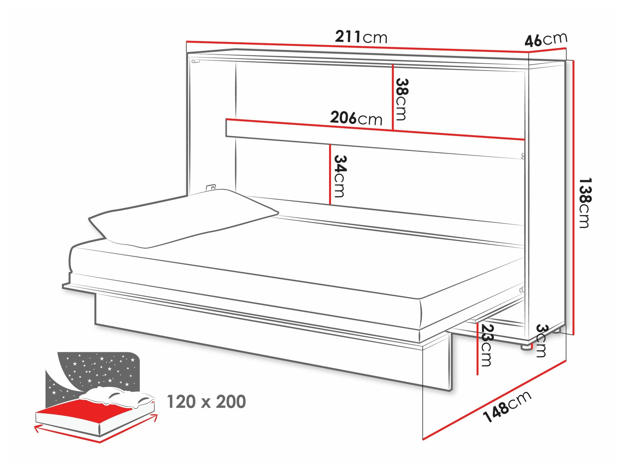 Conjuntos de muebles Concept Pro Lenart Levfere 143