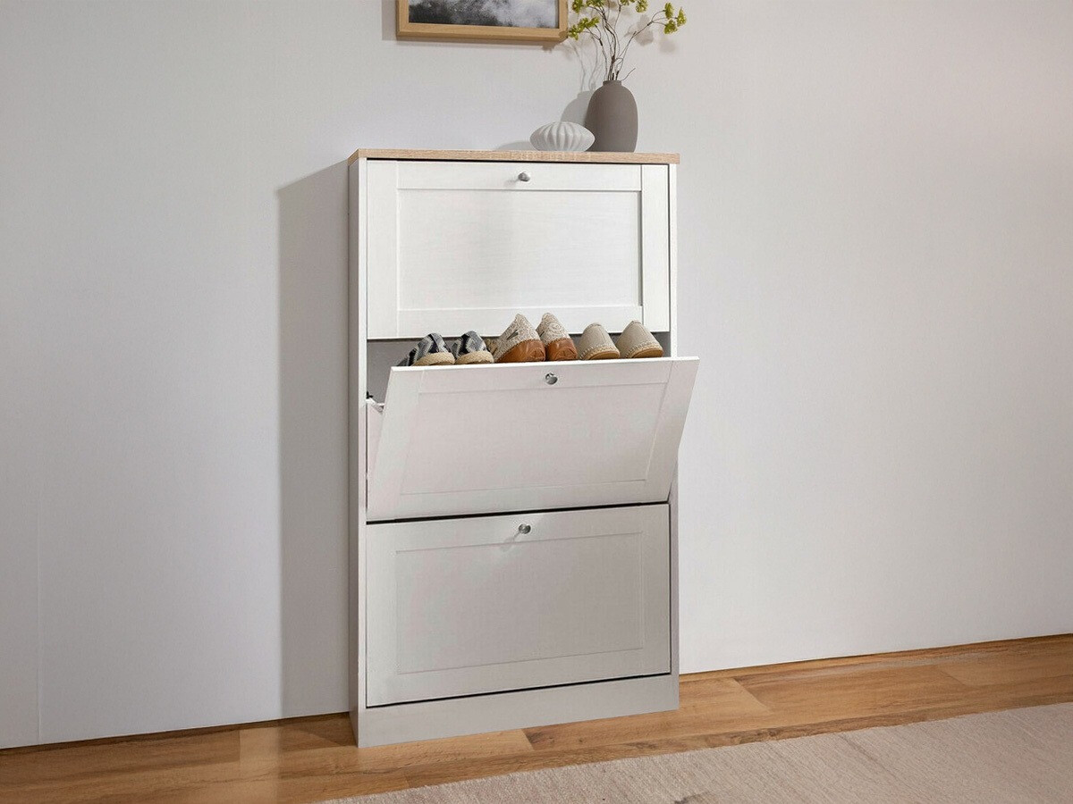 Zapatero Cirtene 101 (Blanco + Roble)