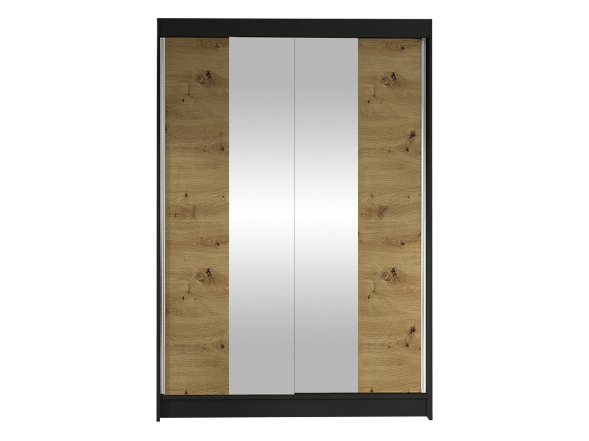 Armario Closico Salvor II (Negro + Roble Artisan)