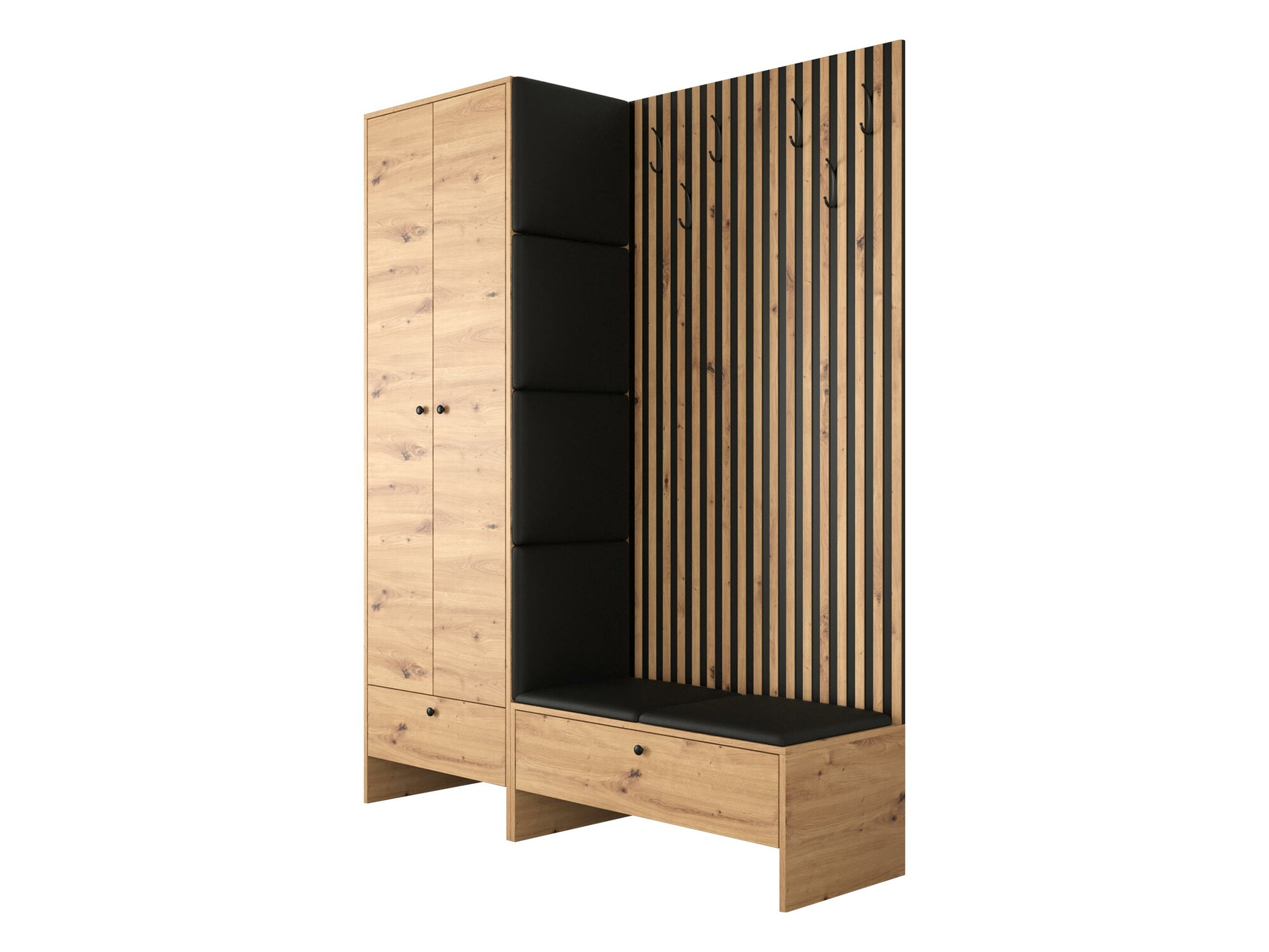 Conjunto para recibidor Donio III (Roble Artisan + Soft 011)