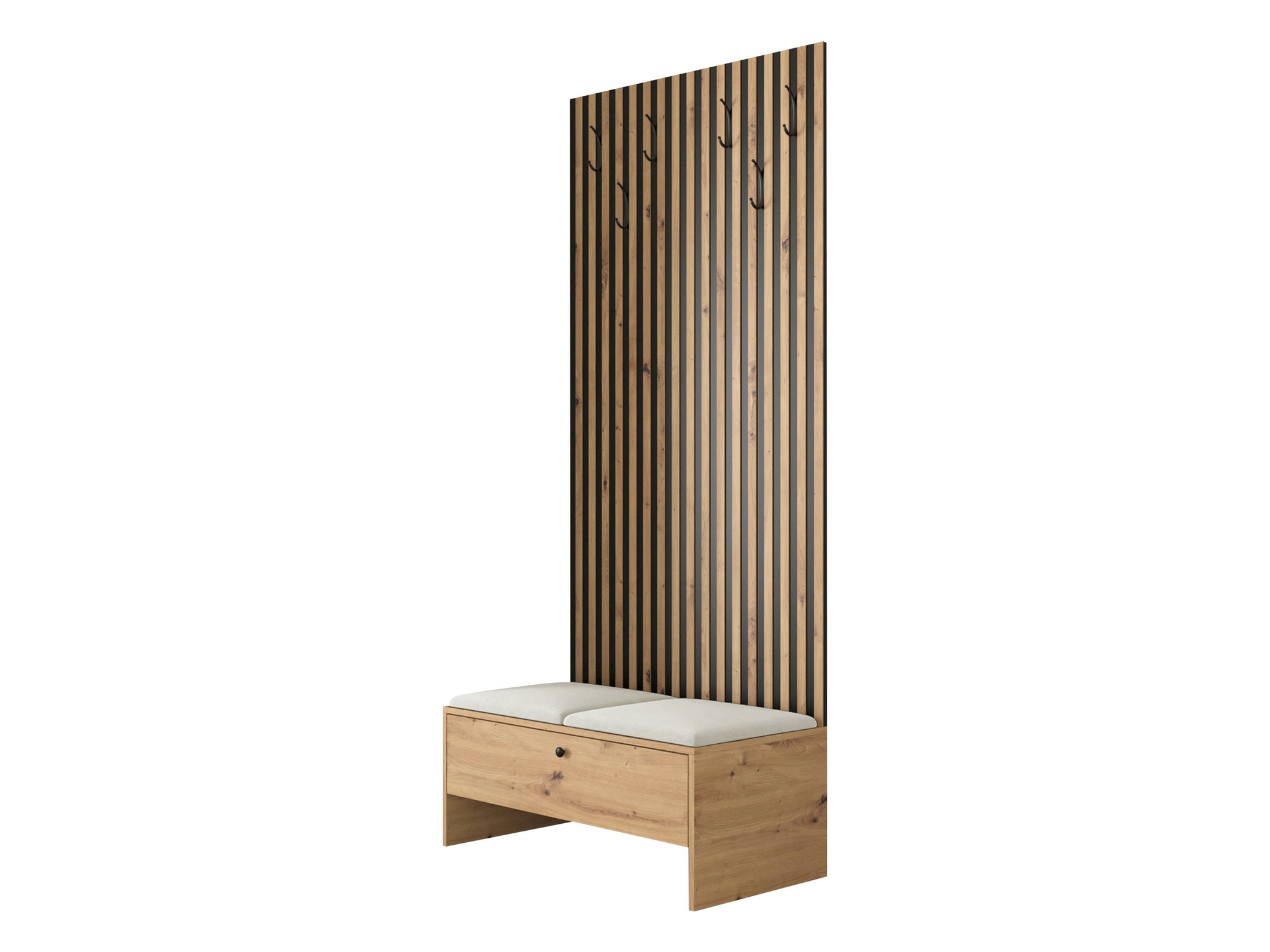 Conjunto para recibidor Donio IV (Roble Artisan + Manila 02)