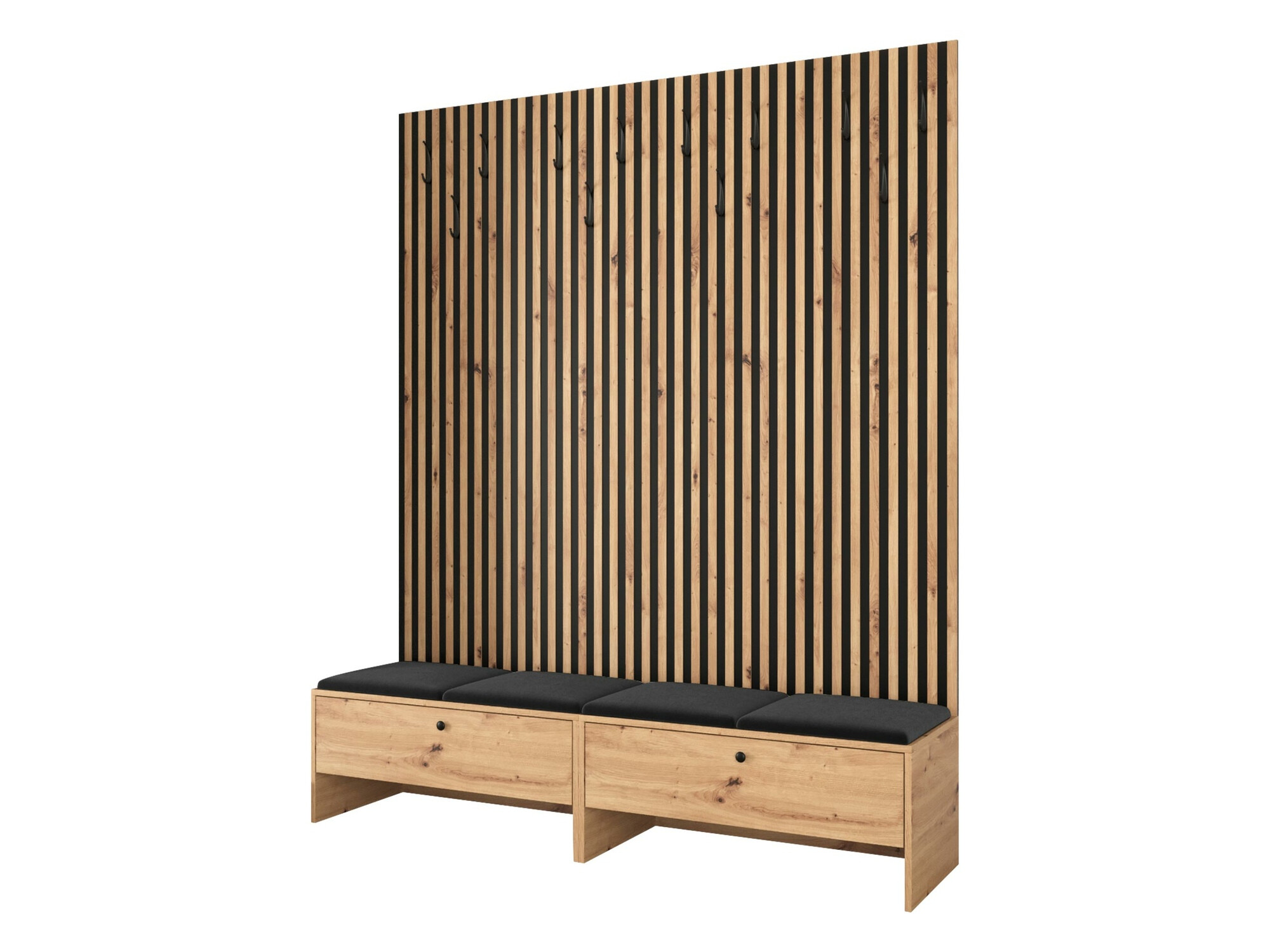 Conjunto para recibidor Donio V (Roble Artisan + Manila 18)