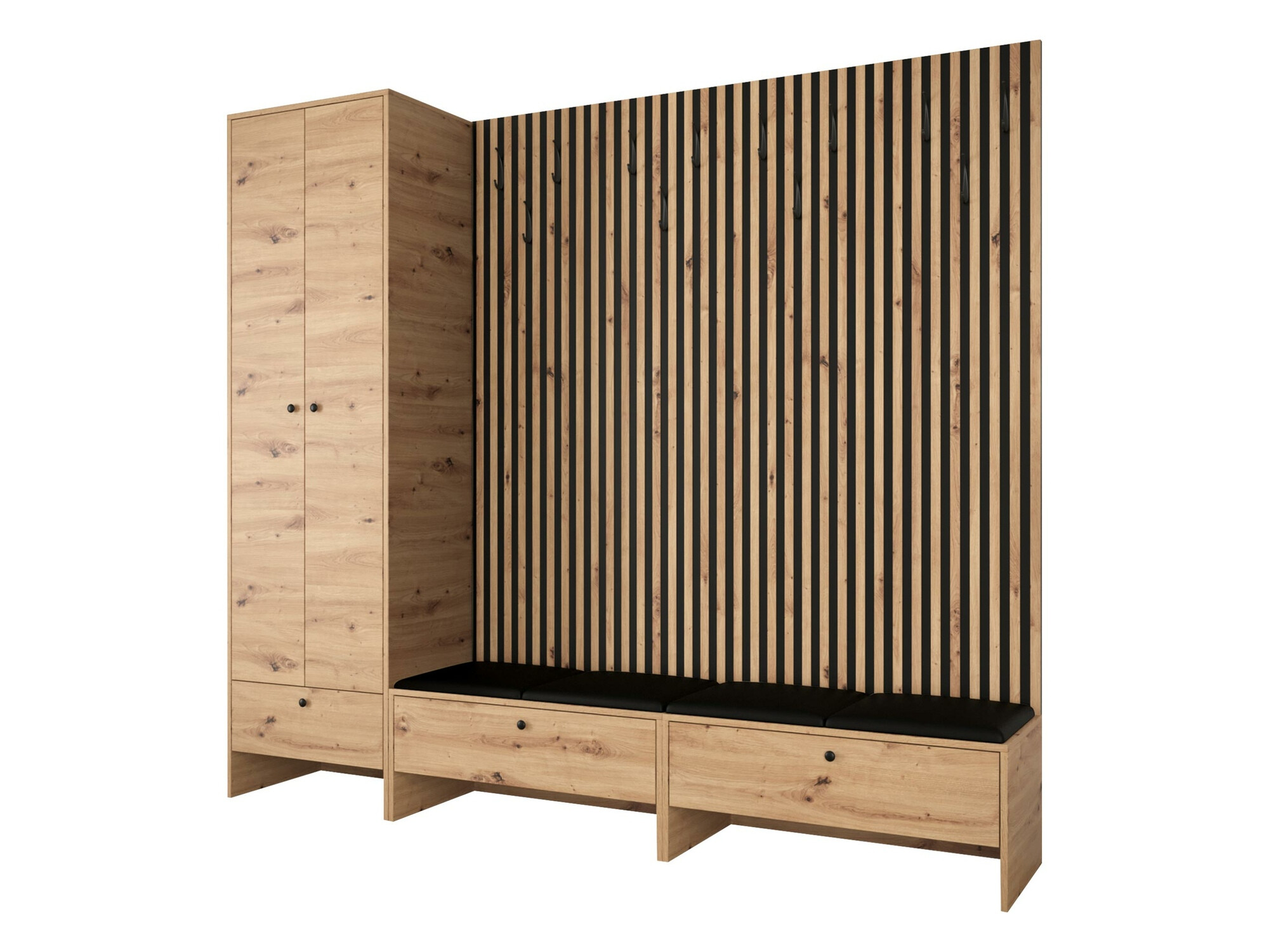 Conjunto para recibidor Donio VI (Roble Artisan + Soft 011)