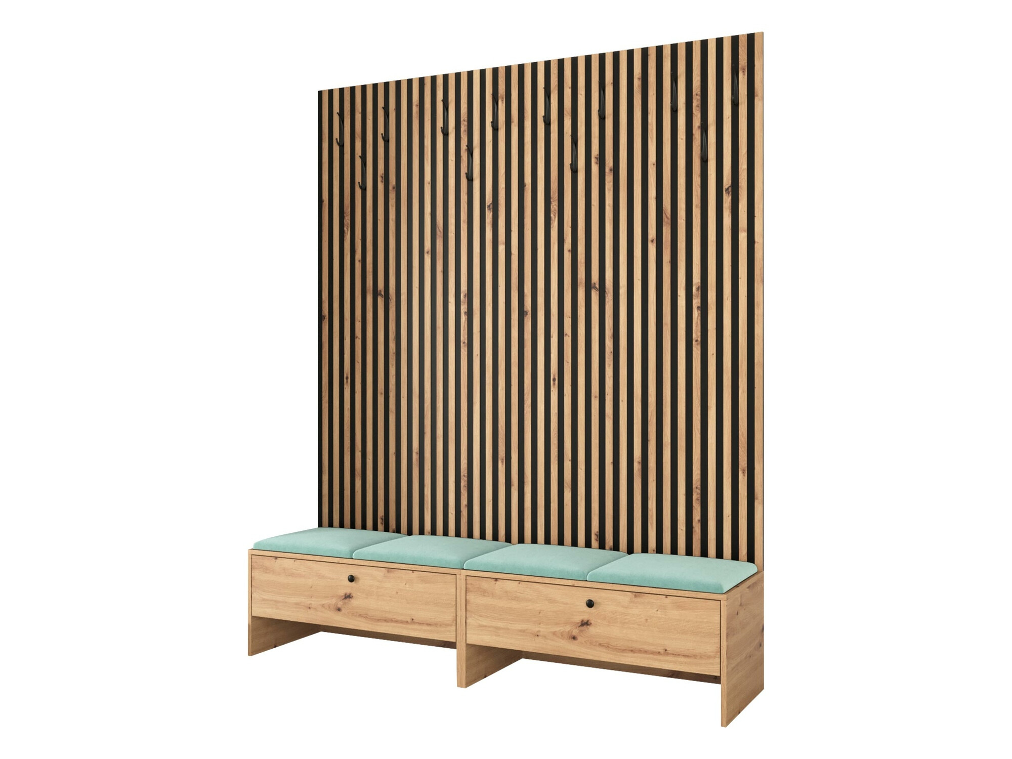 Conjunto para recibidor Hartford 485 (Roble Artisan + Manila 11)