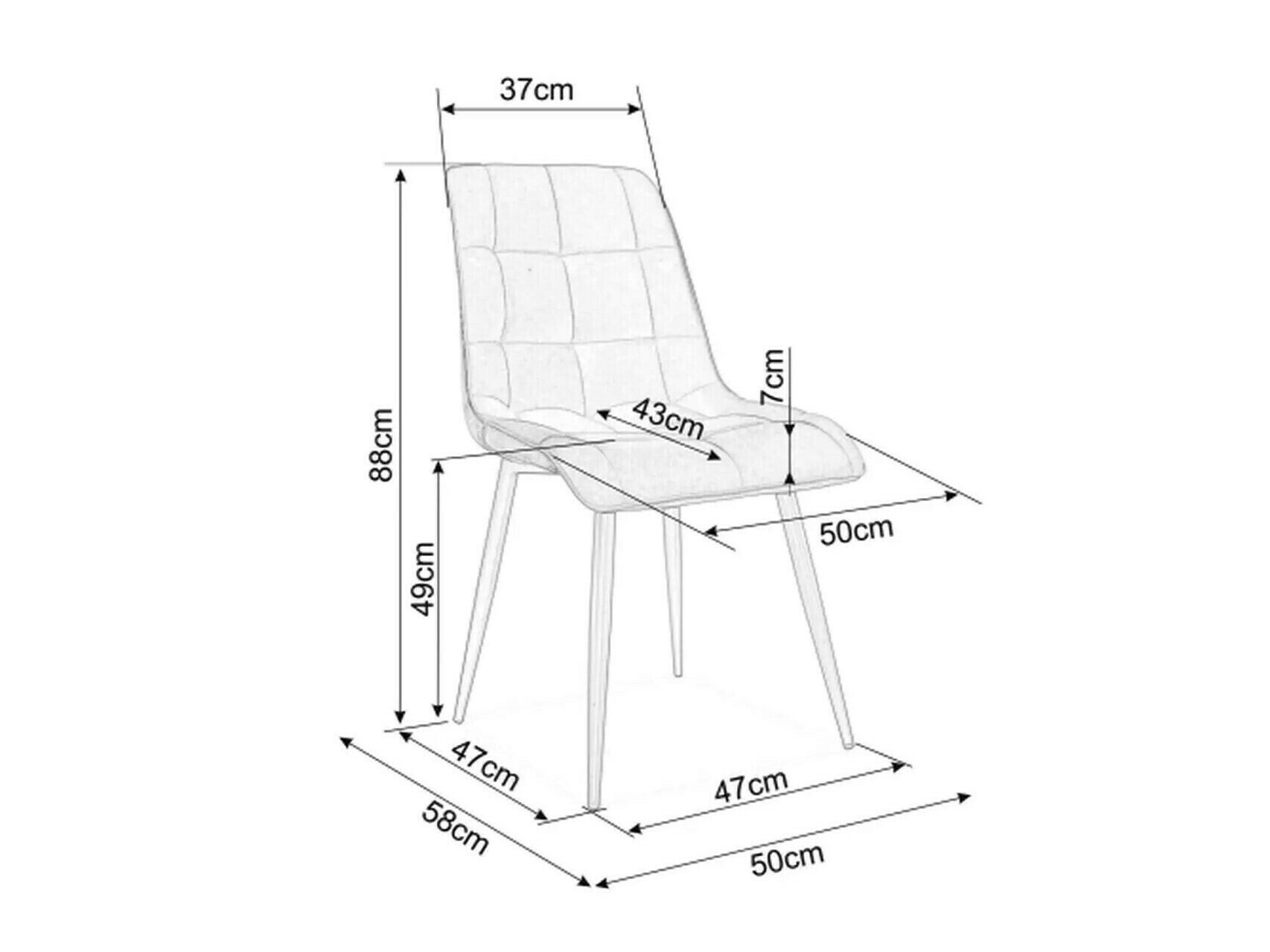 Silla Detroit 751 (Gris)