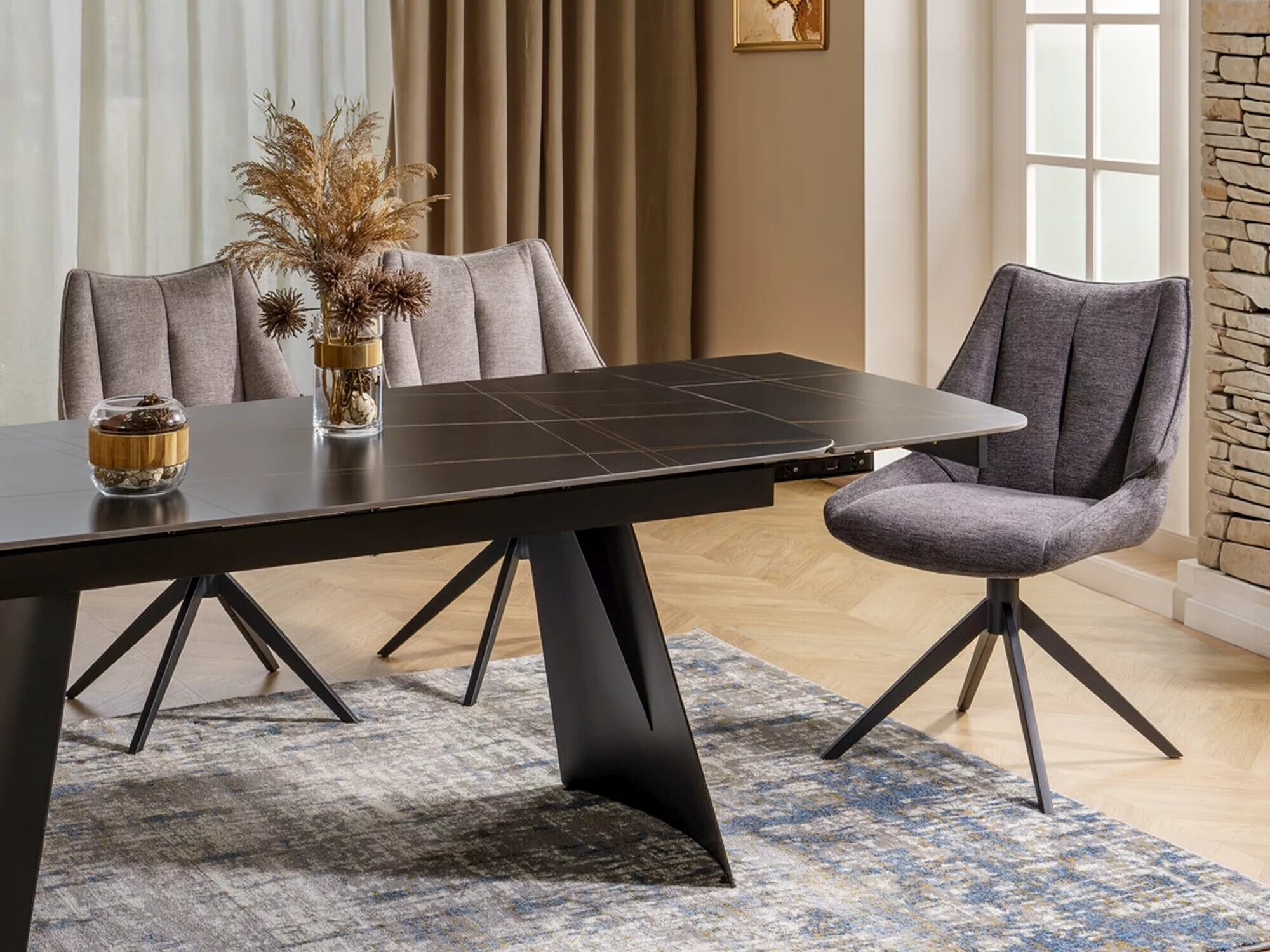 Silla Detroit 414 (Gris claro)