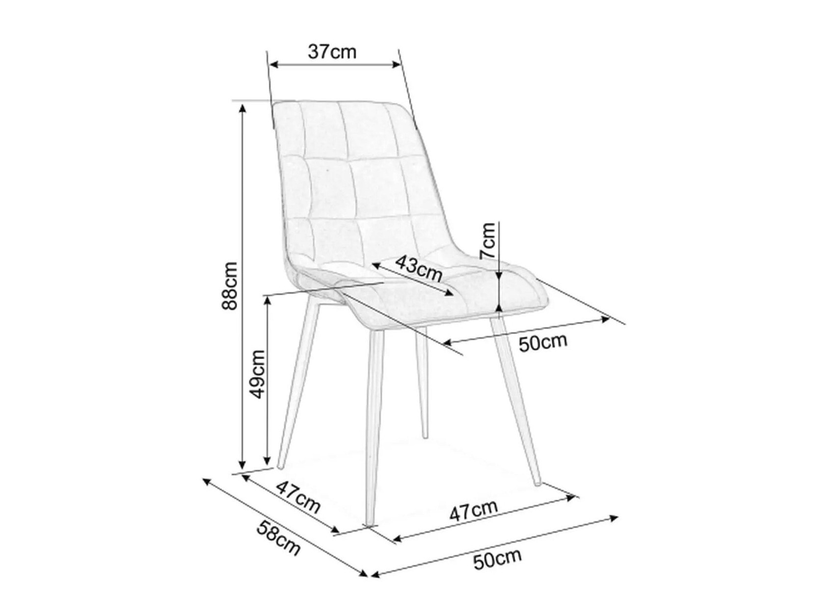Silla Detroit 752 (Turquesa)