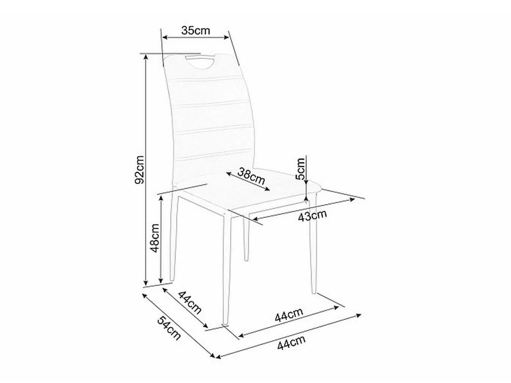 Silla Detroit 753 (Gris)