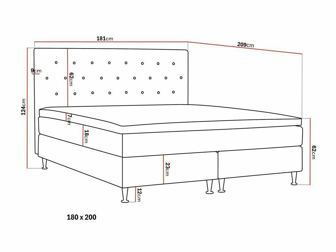 Cama continental Seattle 198 (Verita 11)