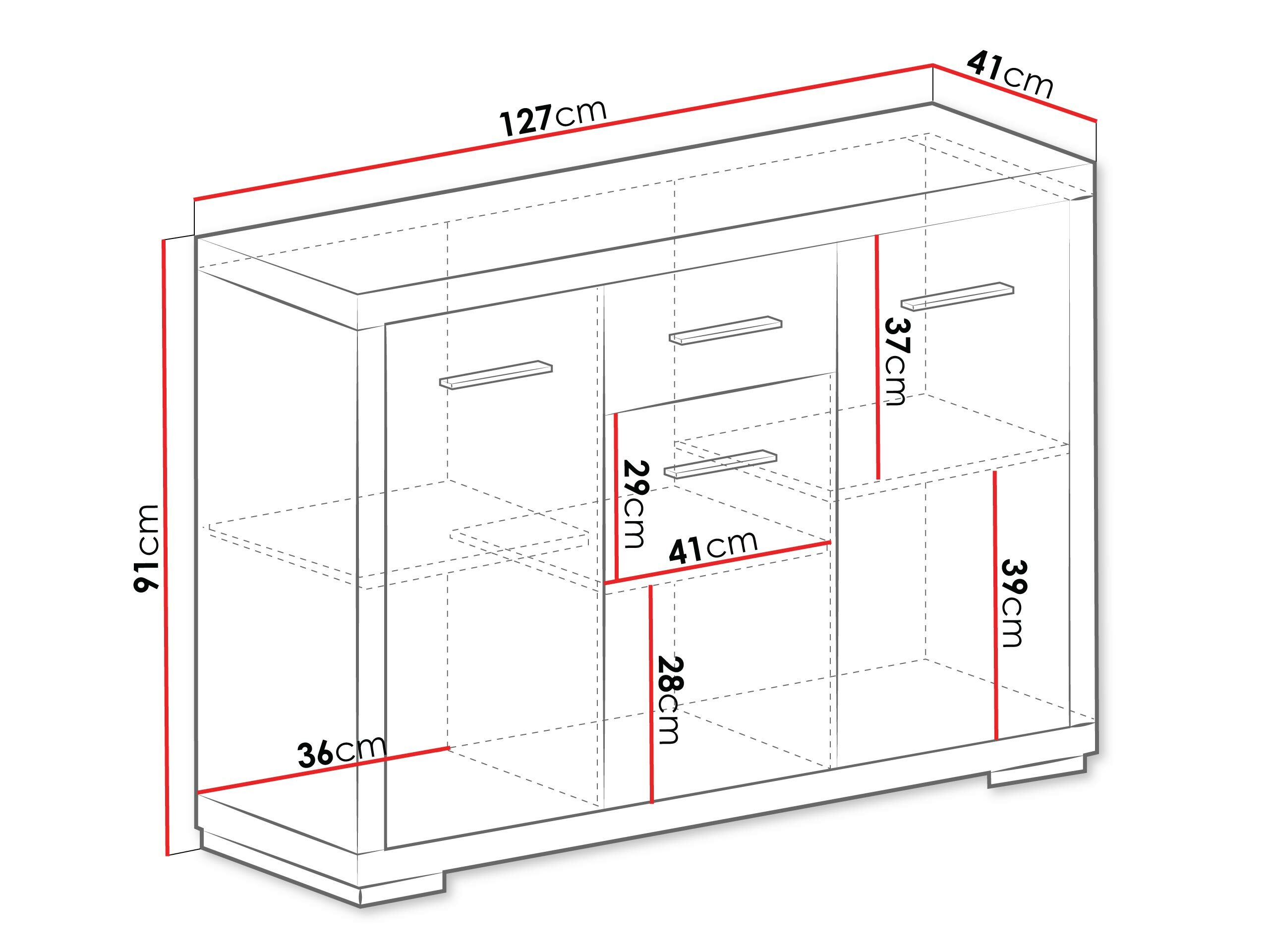 Cómoda Fiomeri 103 (Roble Santana)