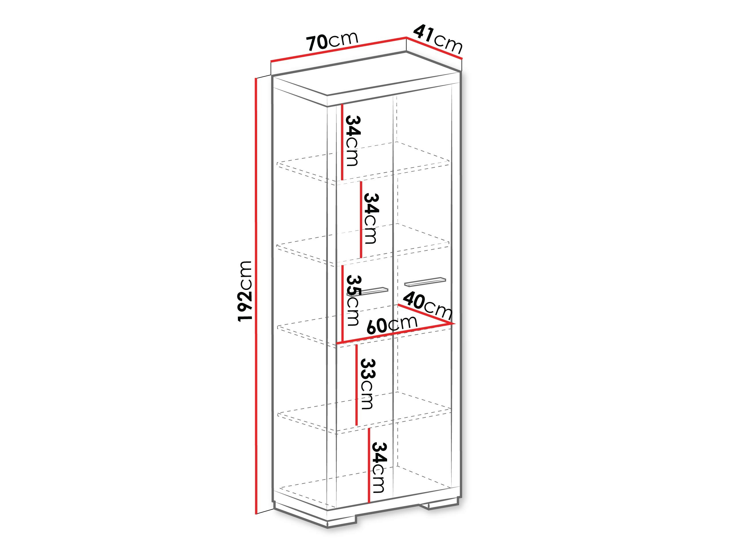 Estantería Fiomeri 125 (Roble santana oscuro)