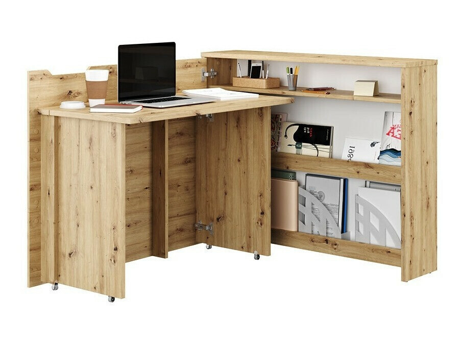 Mesa de ordenador esquinera Concept Pro Lenart (Roble Artisan)