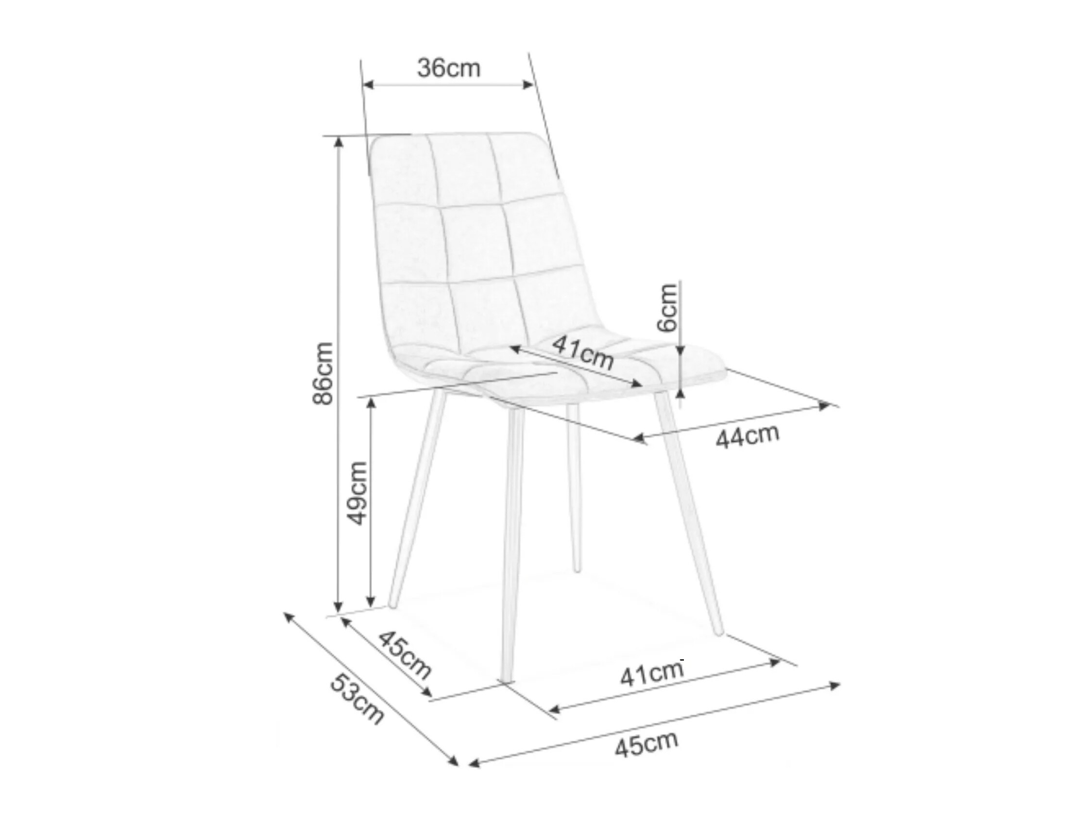 Silla Detroit 755 (Negro)