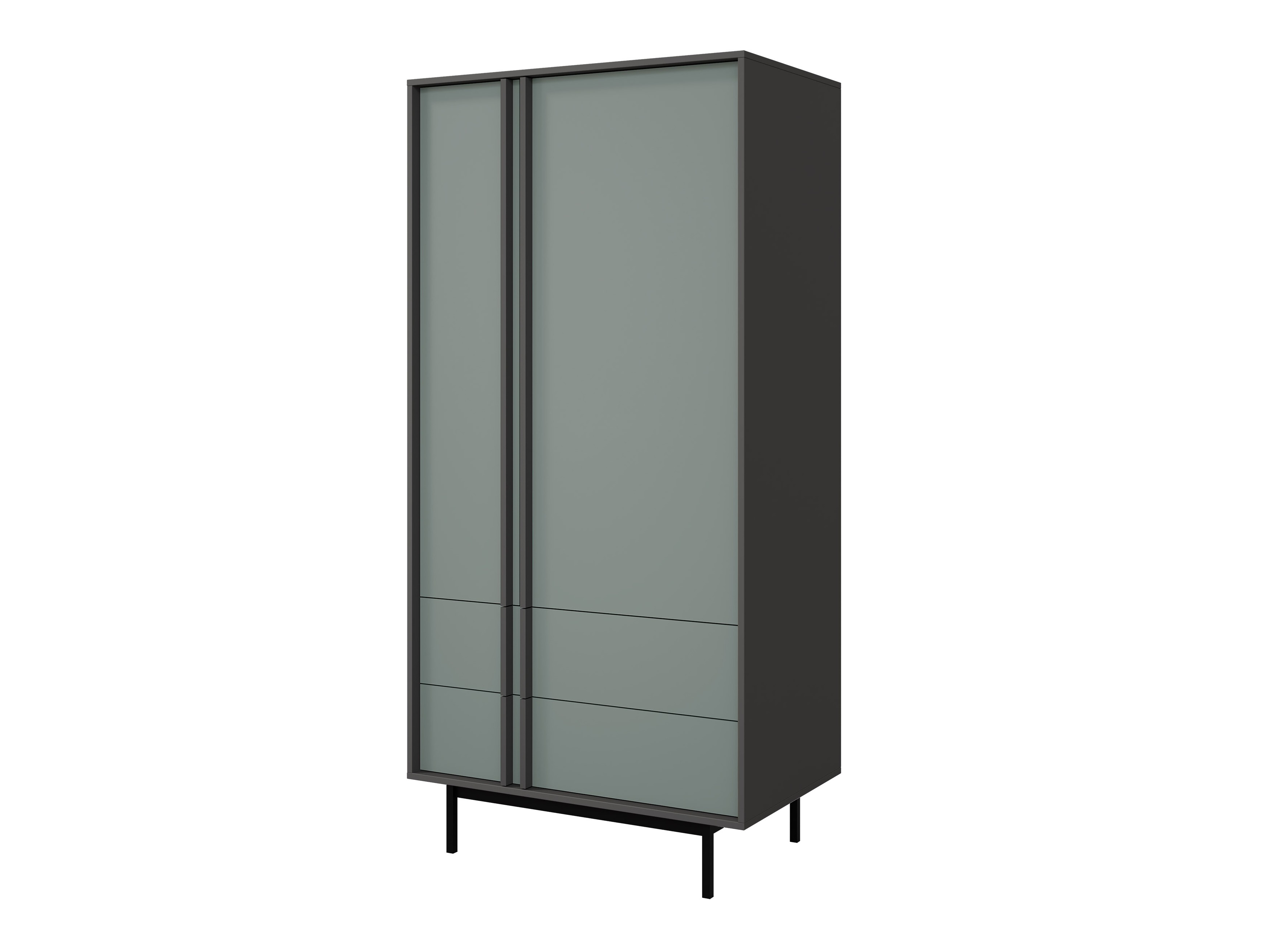 Armario Levali 100 (Verde polvoriento)