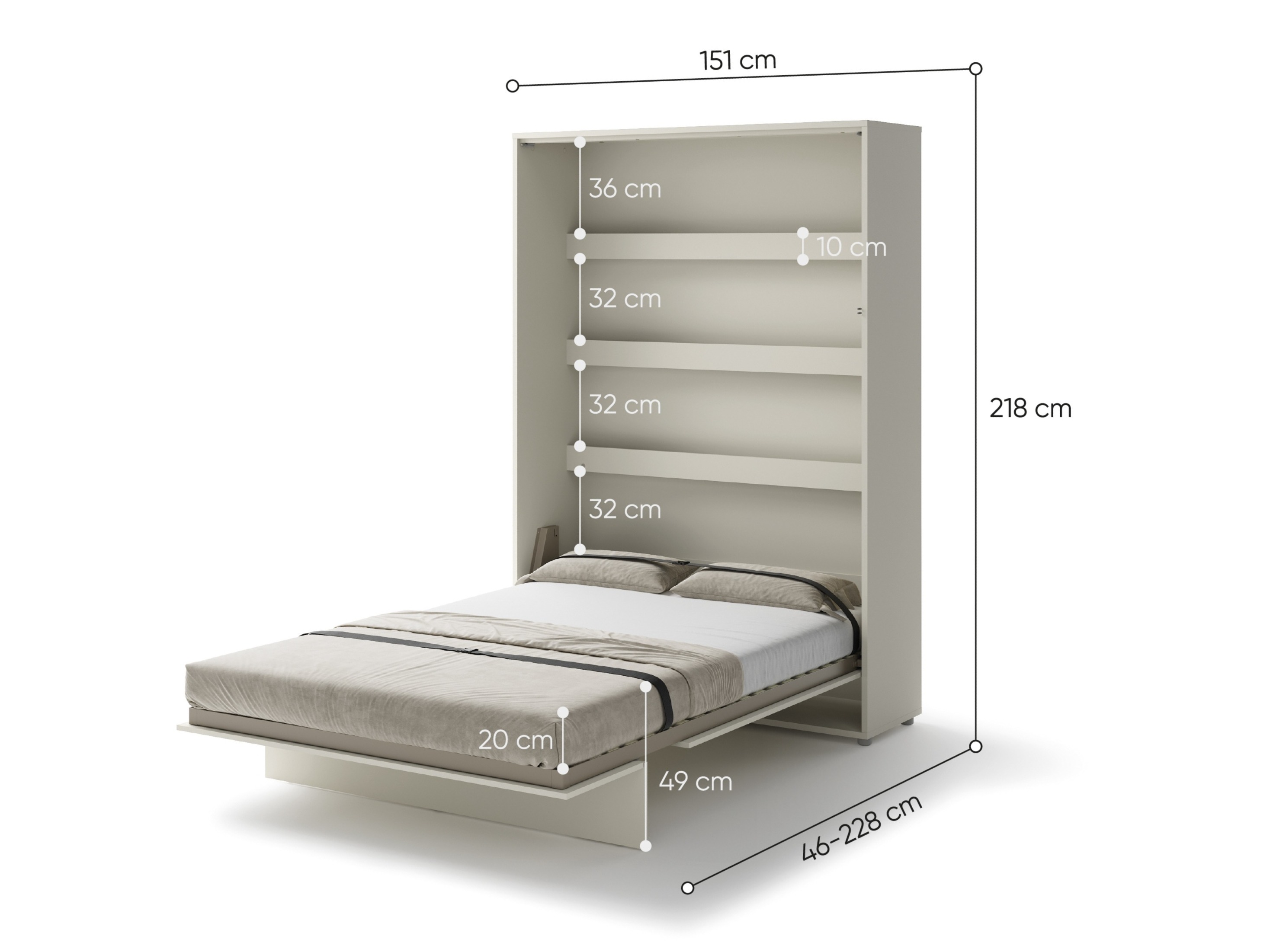 Cama plegable Concept Pro Lenart (Cachemira)
