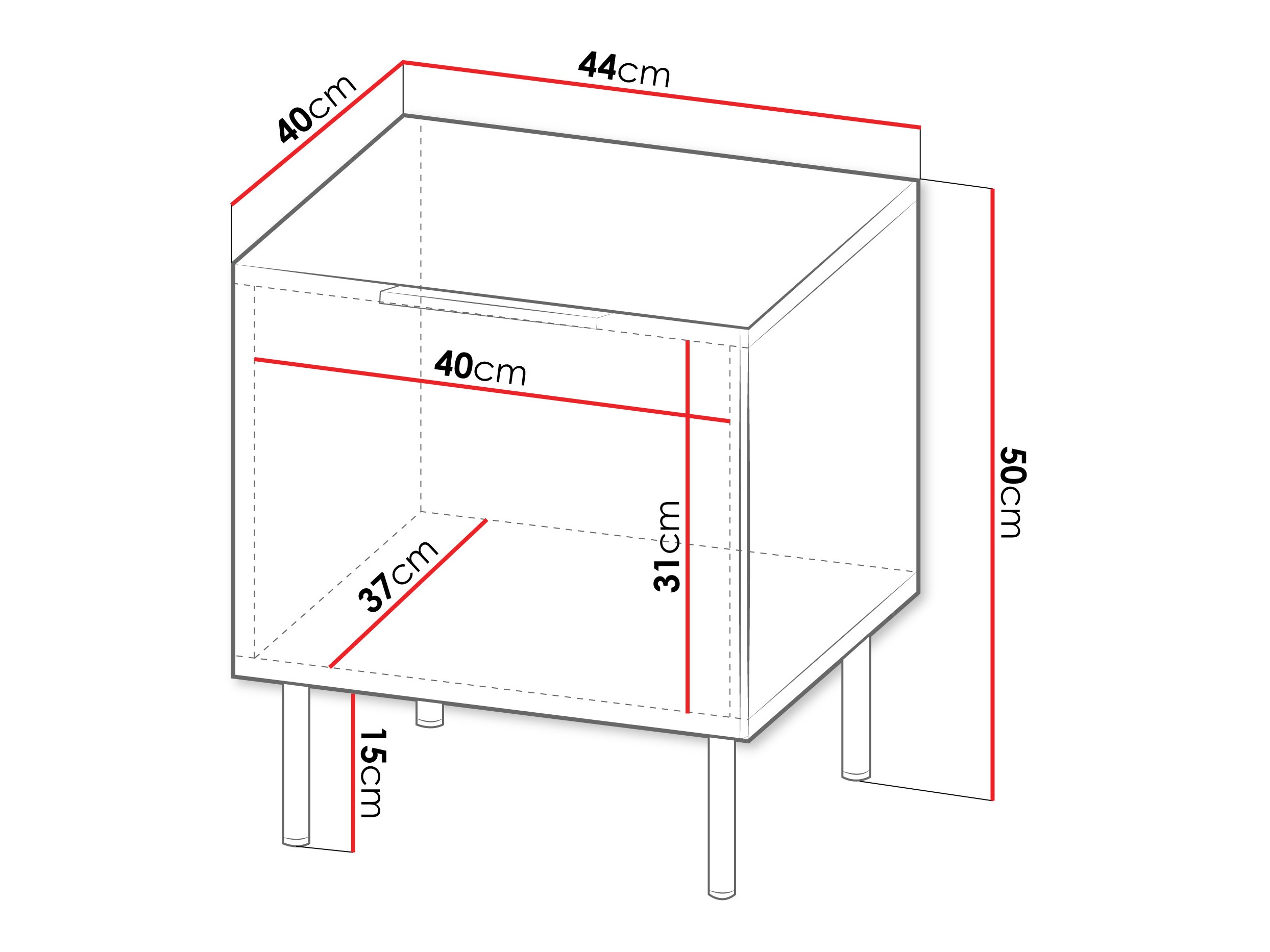 Conjunto de mesitas de noche Mardalu 106
