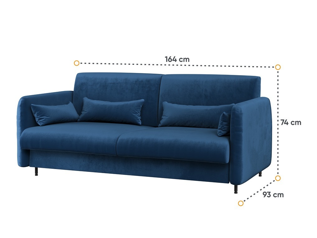 Conjuntos de muebles Concept Pro Lenart VI (Blanco brillante + Blanco + Azul)