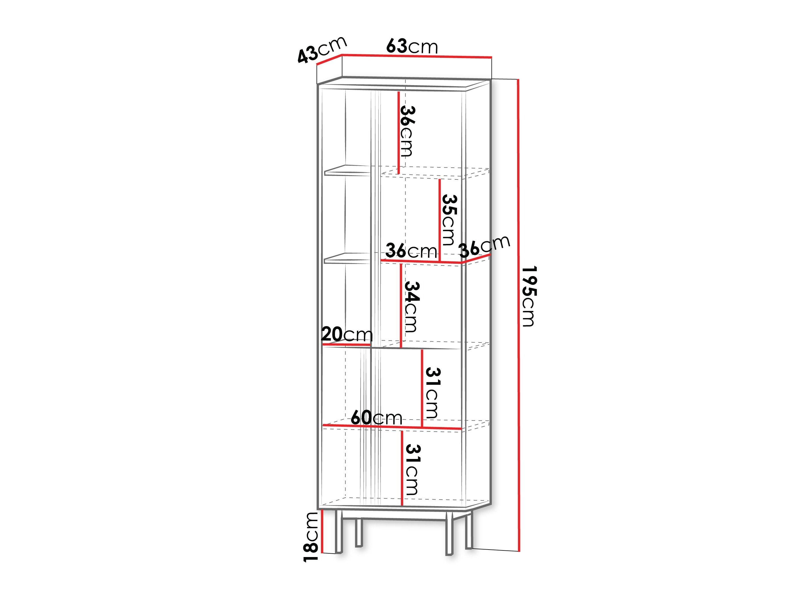 Estantería Levali 102 (Beige)