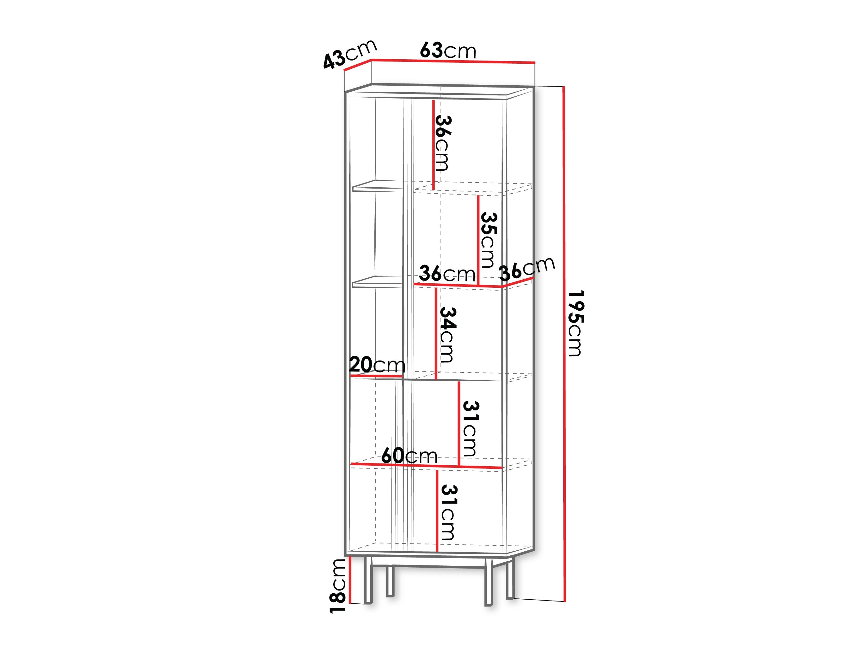 Estantería Levali 102 (Roble)