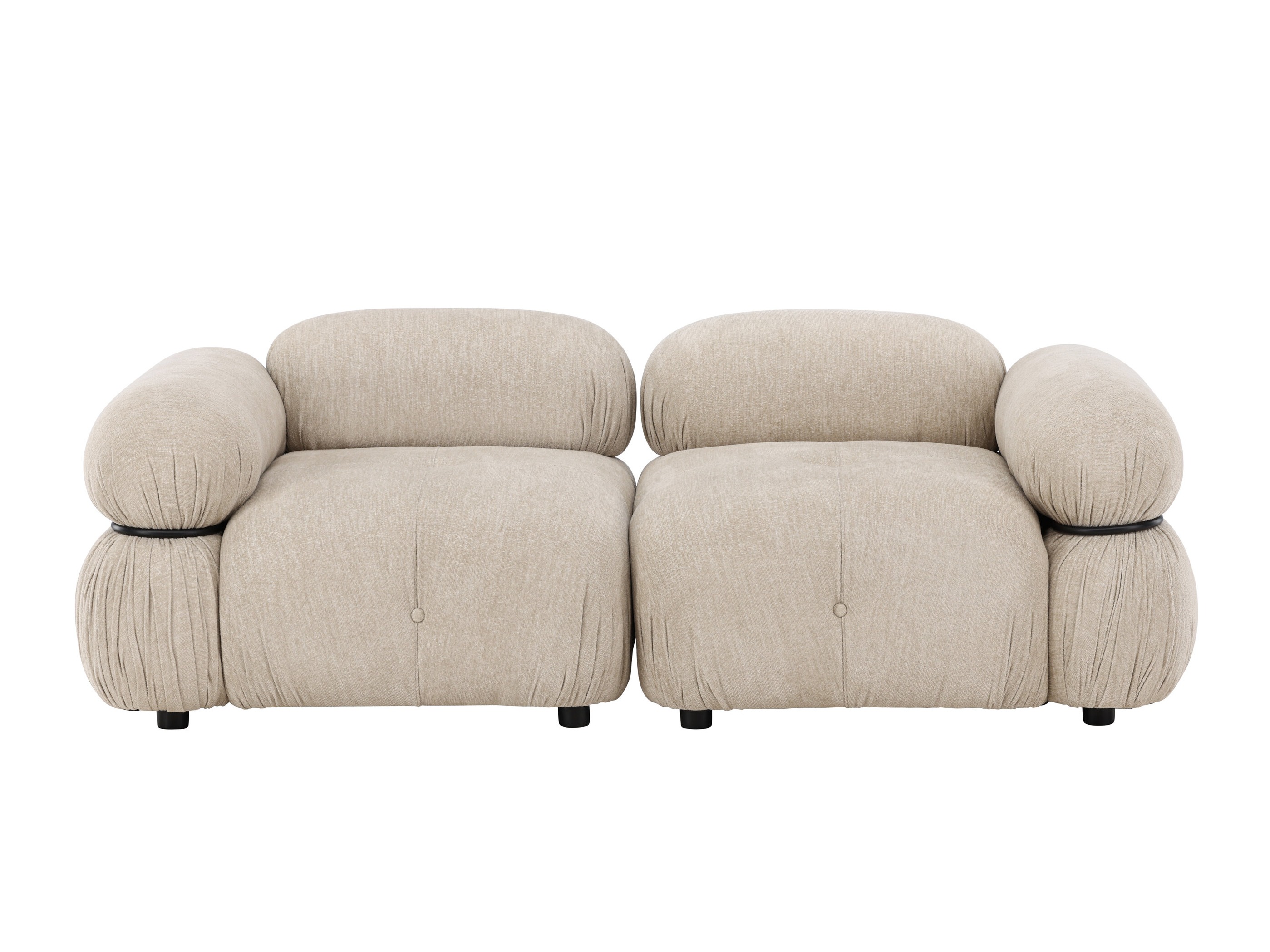 Sofá modular Evardale 103 (Beige + Negro)