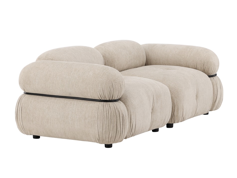 Sofá modular Evardale 103 (Beige + Negro)