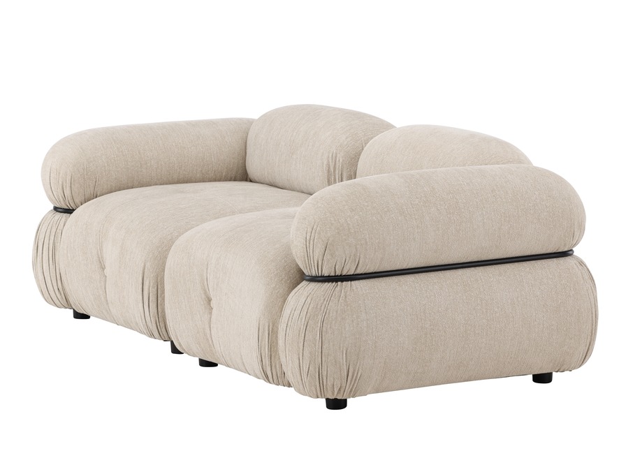 Sofá modular Evardale 103 (Beige + Negro)