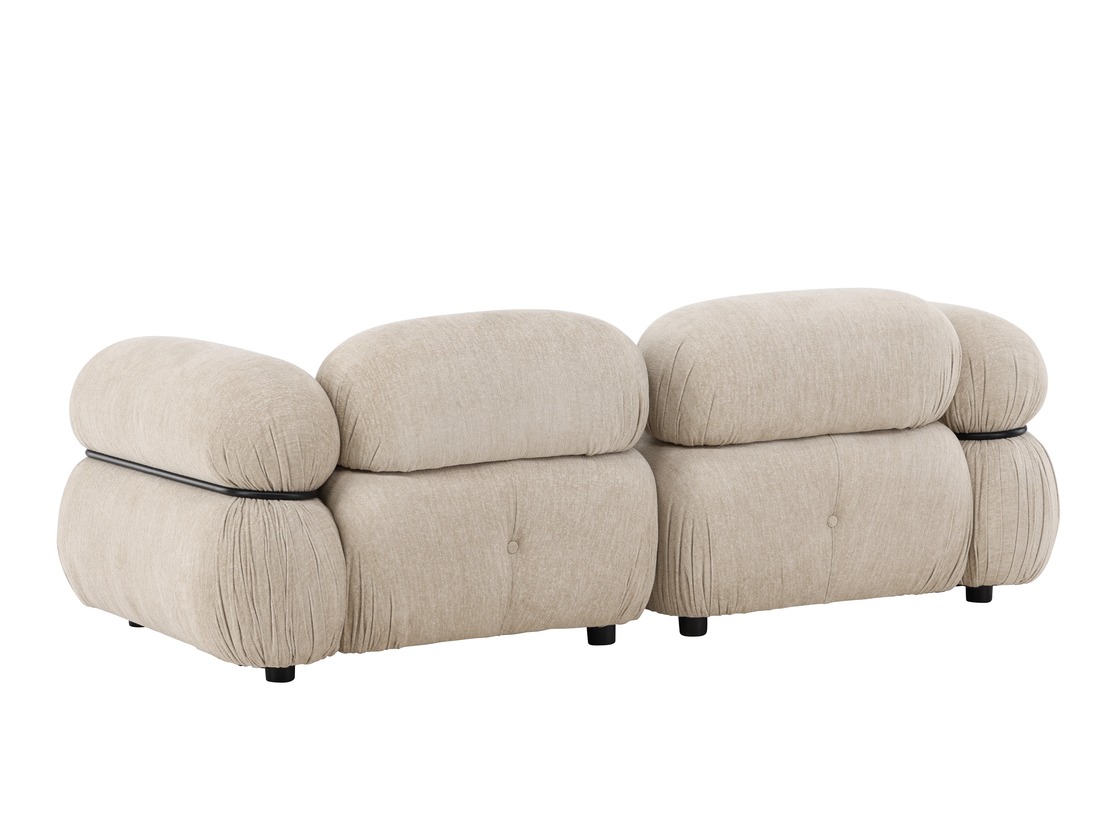 Sofá modular Evardale 103 (Beige + Negro)