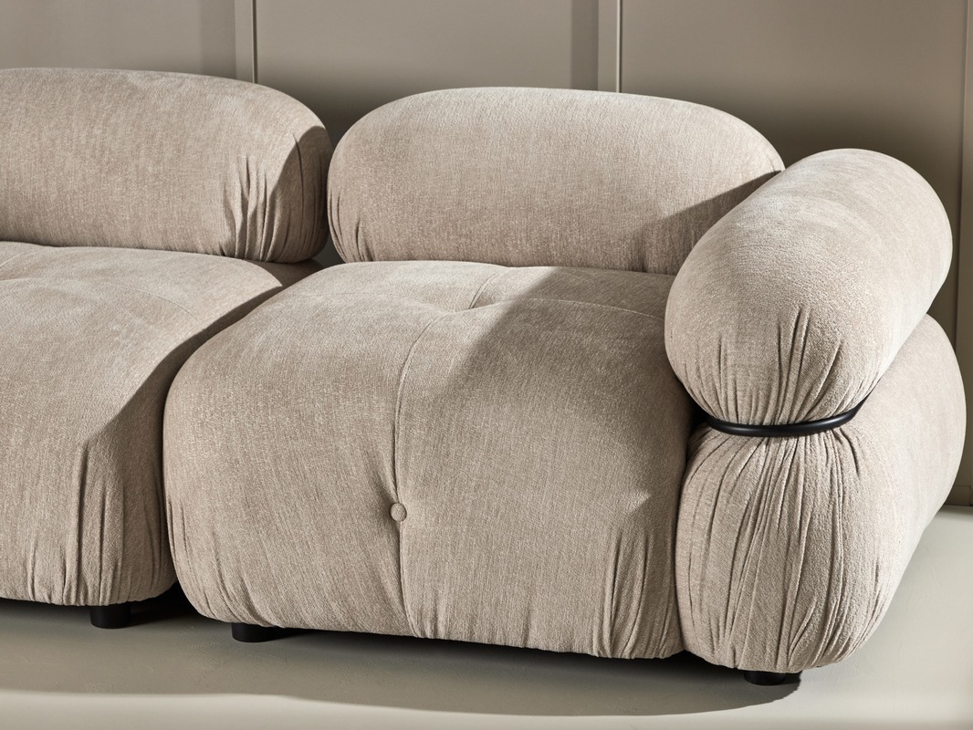 Sofá modular Evardale 103 (Beige + Negro)