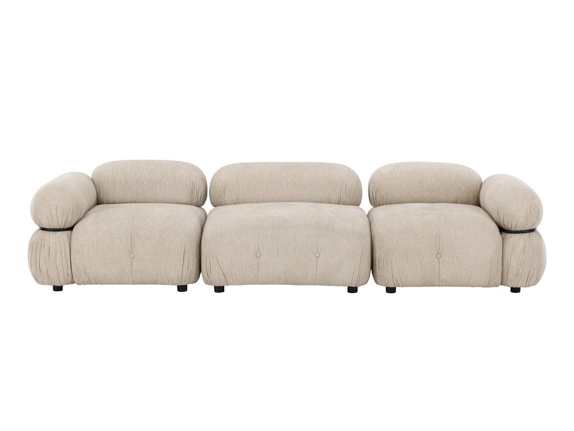 Sofá modular Evardale 104 (Beige + Negro)