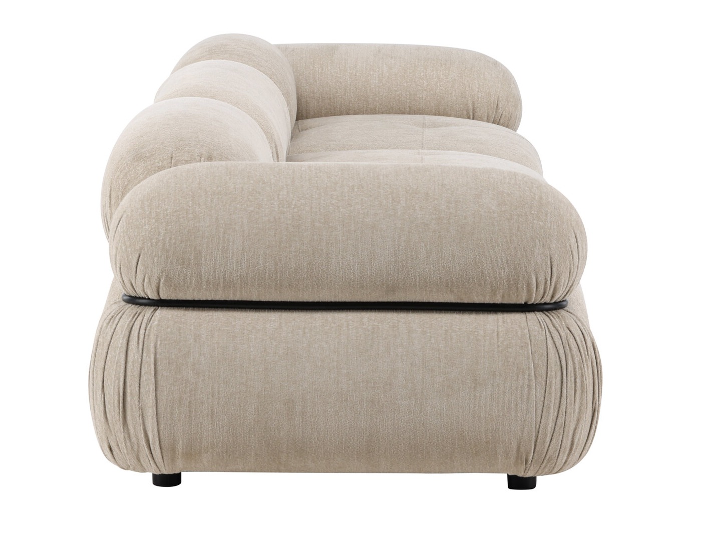Sofá modular Evardale 104 (Beige + Negro)